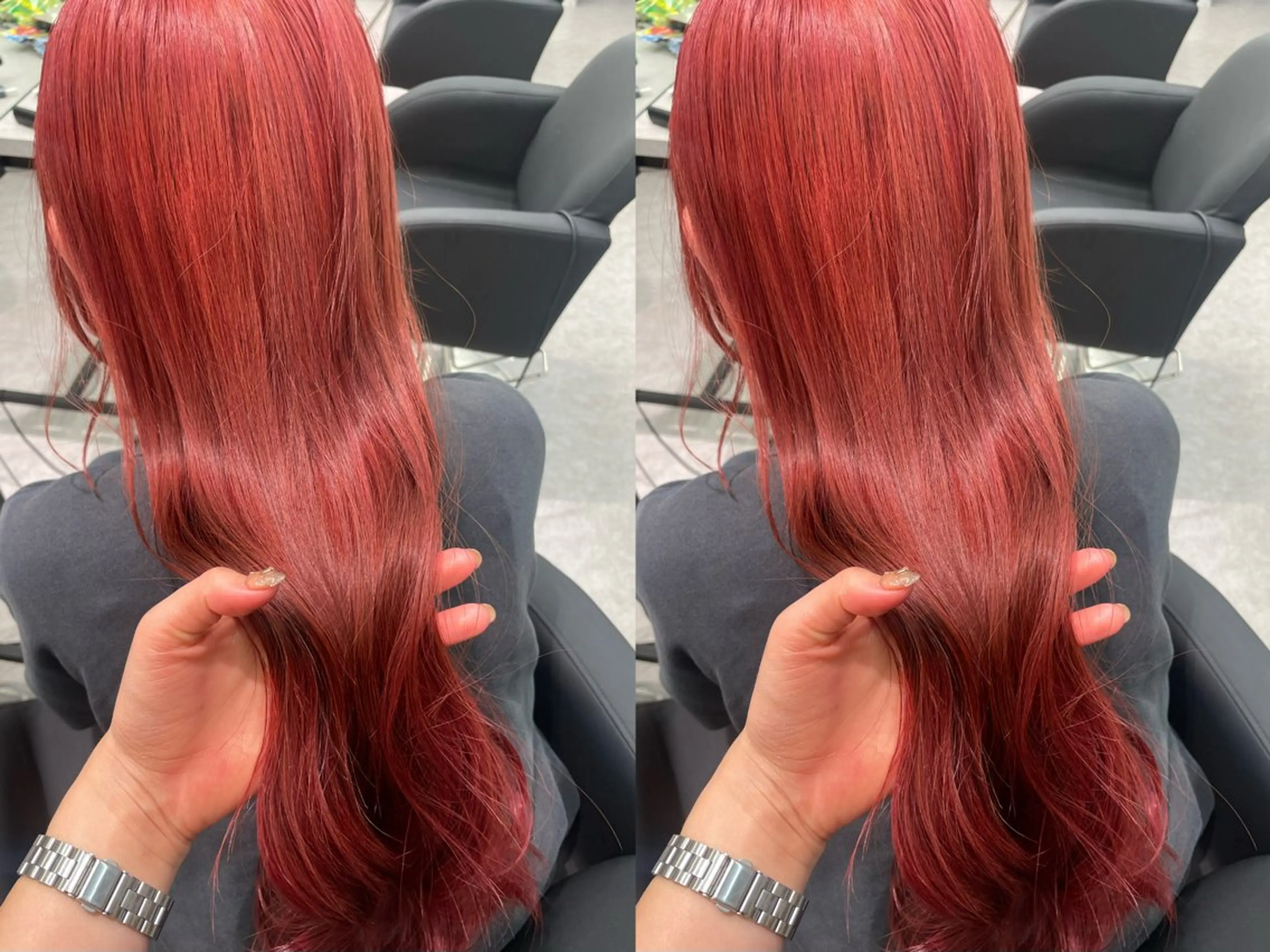 ロング カラー アッシュ ベージュカラー ブリーチ ブロンド ブロンドベージュ PELE所属・🐹ミルクティー ‼️✊🏻yuiのヘアスタイル