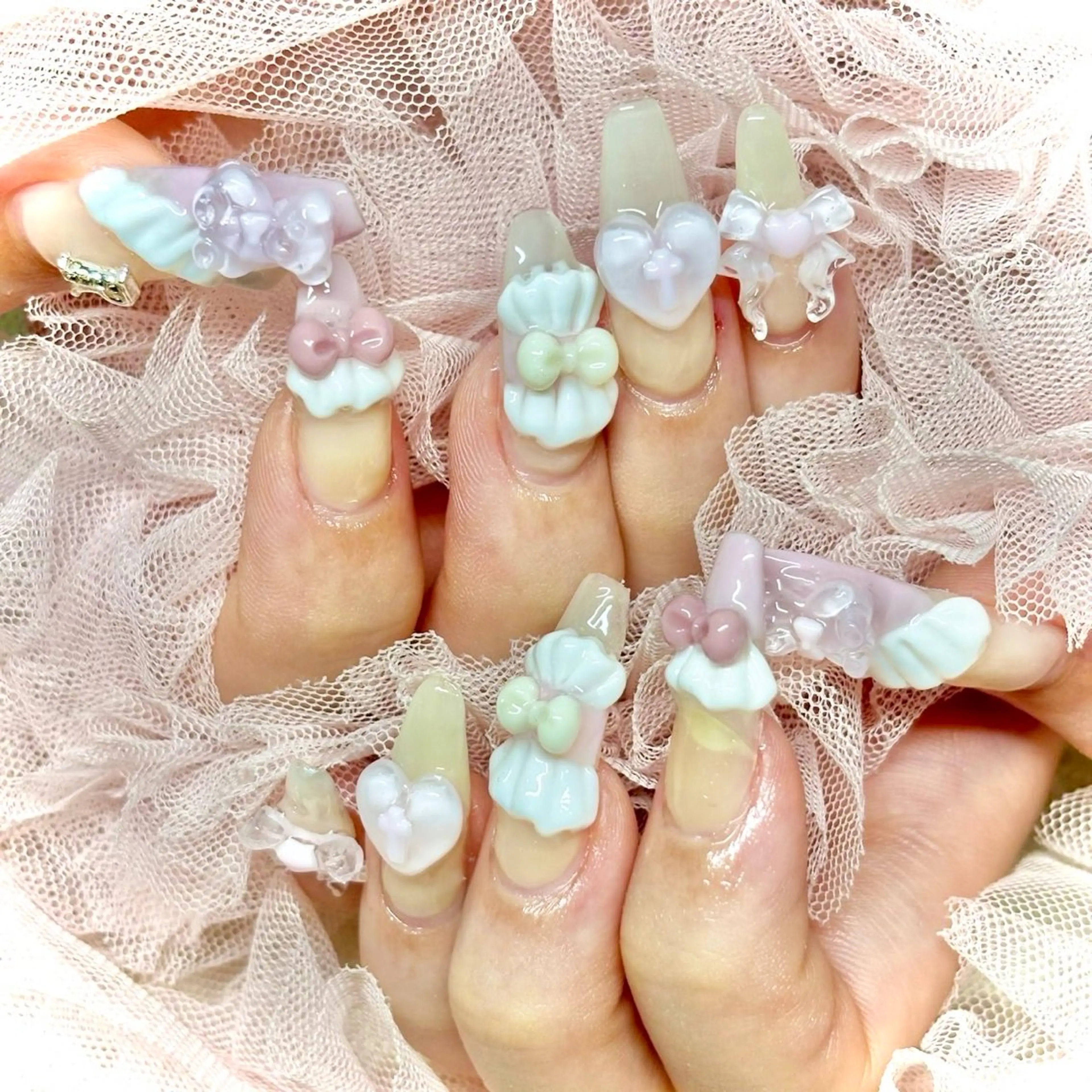 ネイル スカルプネイル miminon 自宅ネイルサロンのネイルデザイン