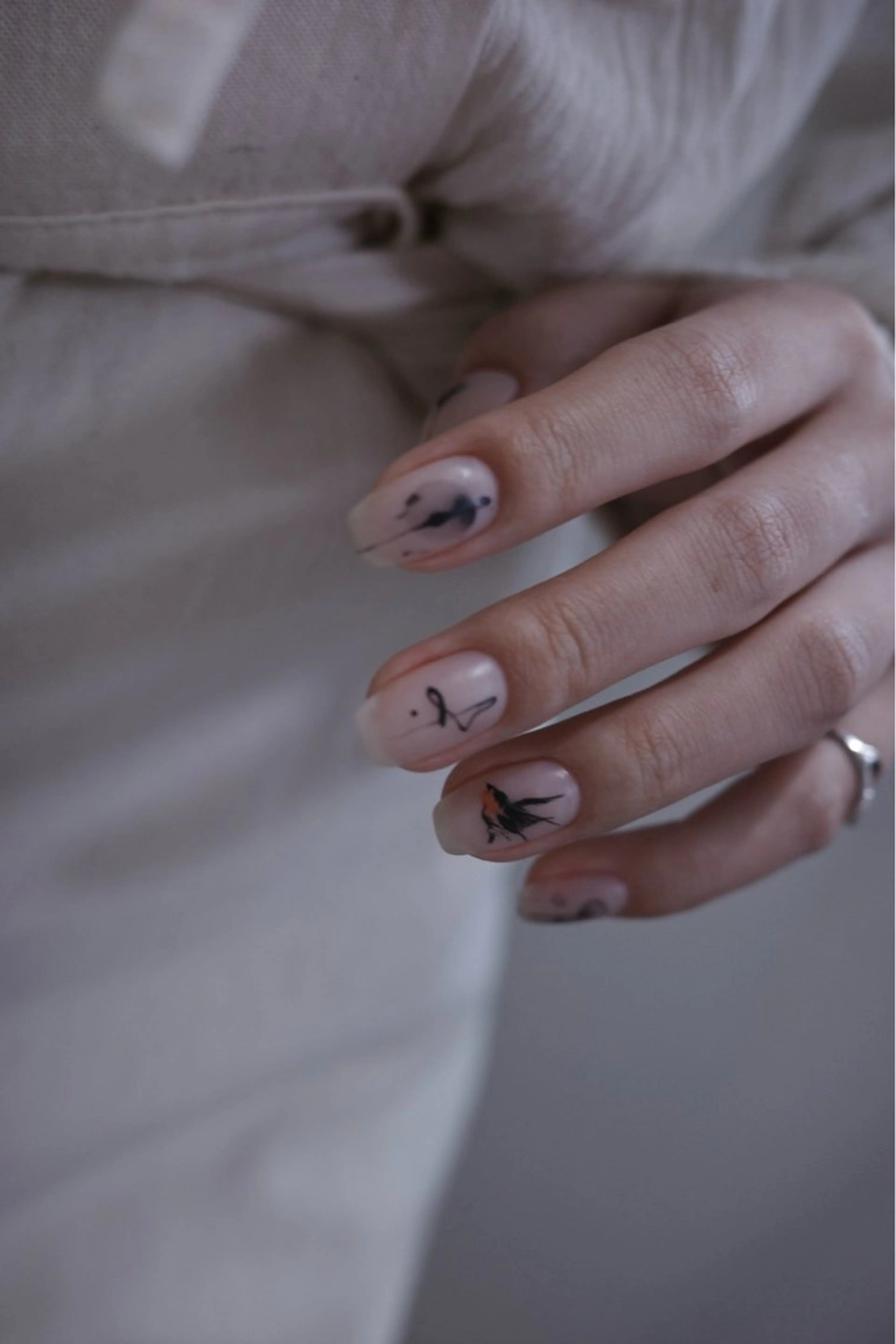 ネイル マットネイル ハンドネイル pointillé .ayaのネイルデザイン