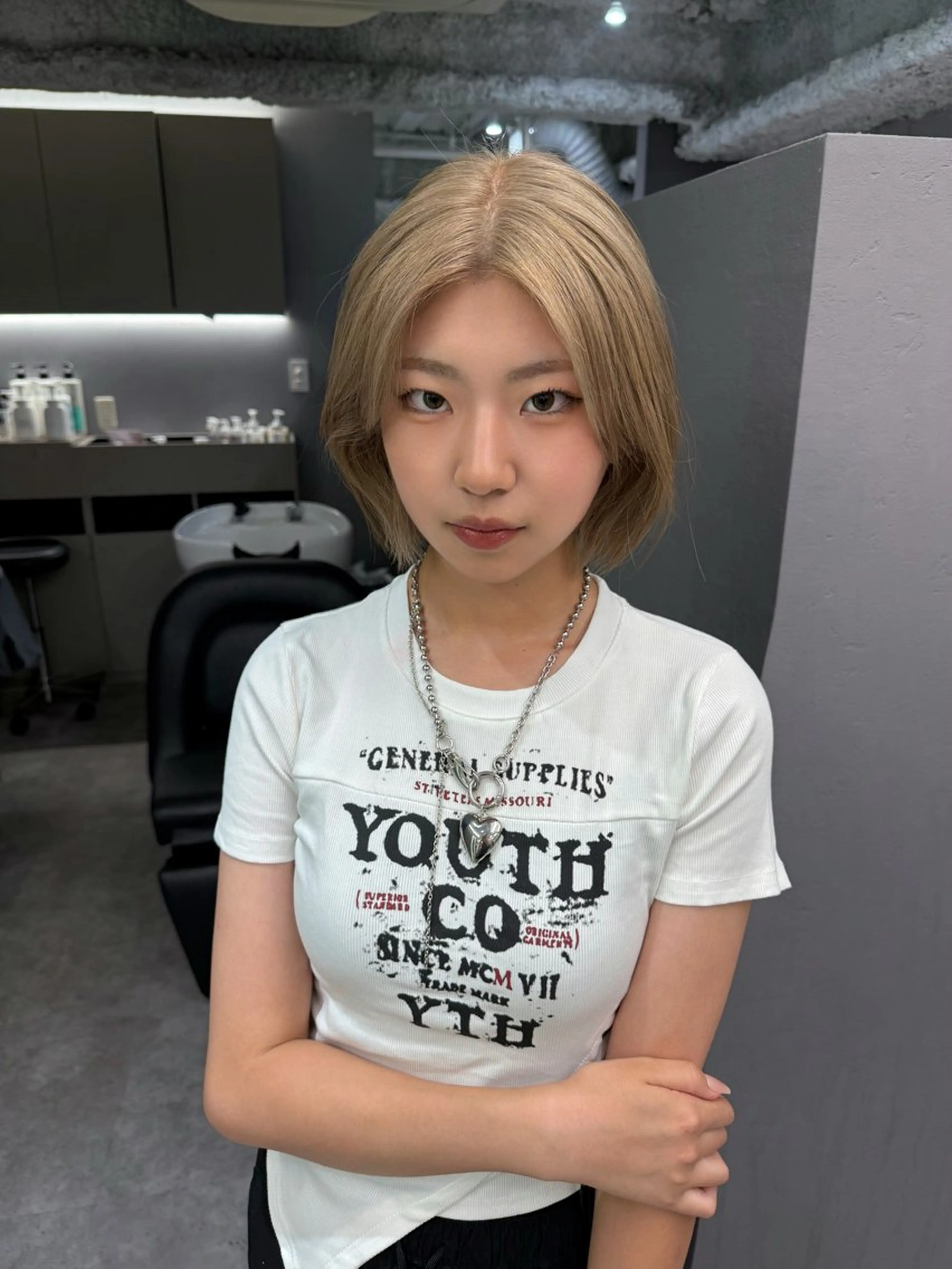 ショート ケアカラー 髪質改善 ヘアカラー akari/髪質改善 /ブリーチ/名古屋のヘアスタイル