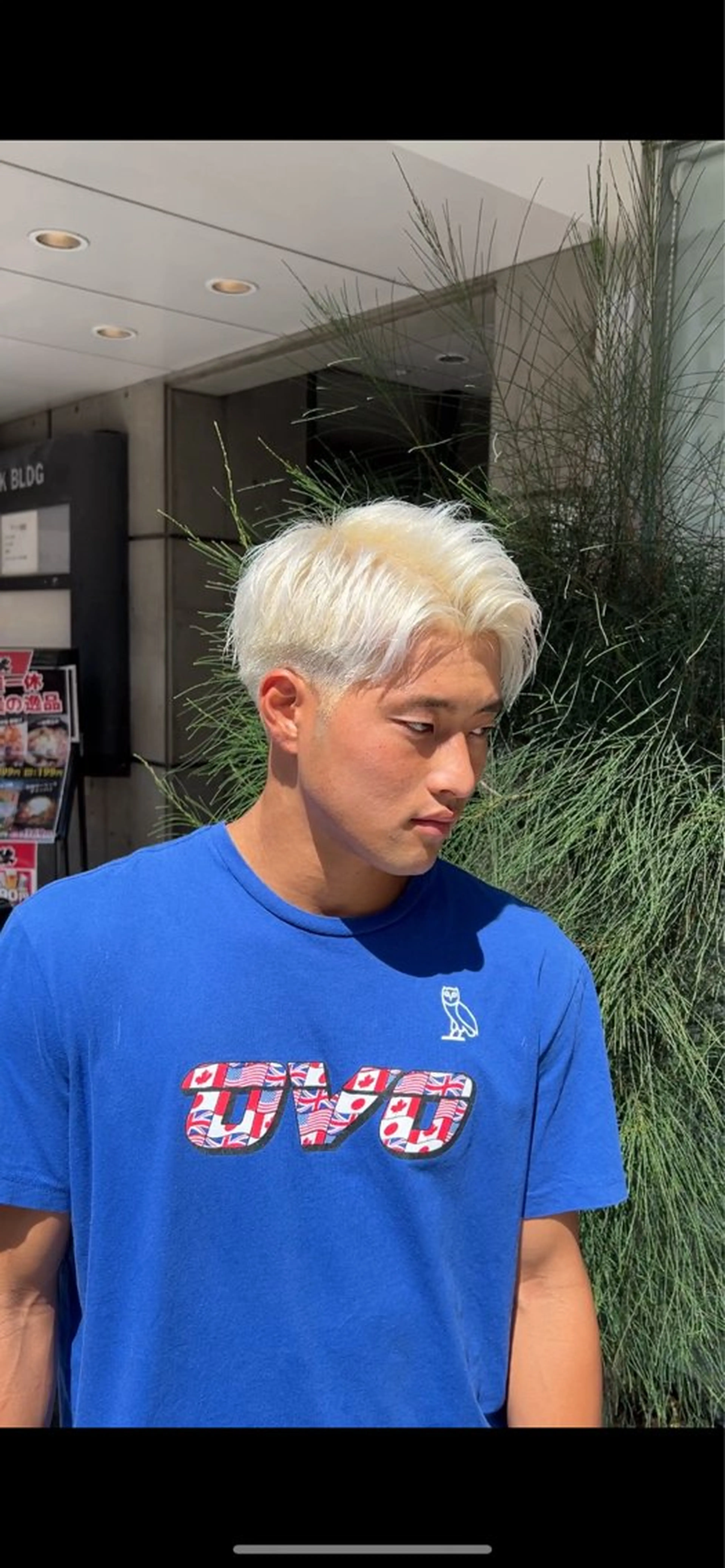 カラー メンズ カット ヘアカラー シャドウパーマ/ スパイキーショートのヘアスタイル