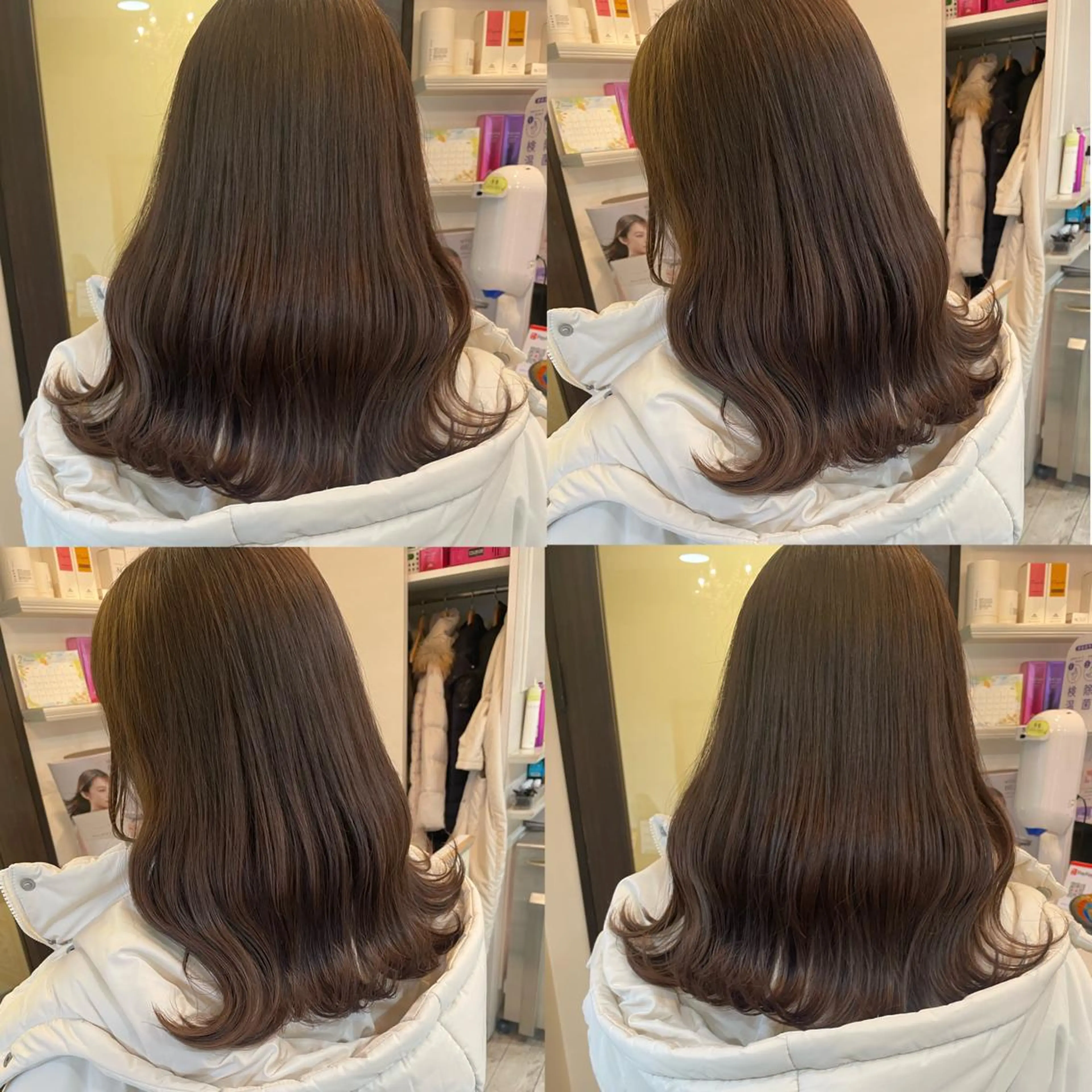 セミロング カット ヘアカラー トリートメント 髪質改善×透明感× 艶髪🥀HIYORIのヘアスタイル