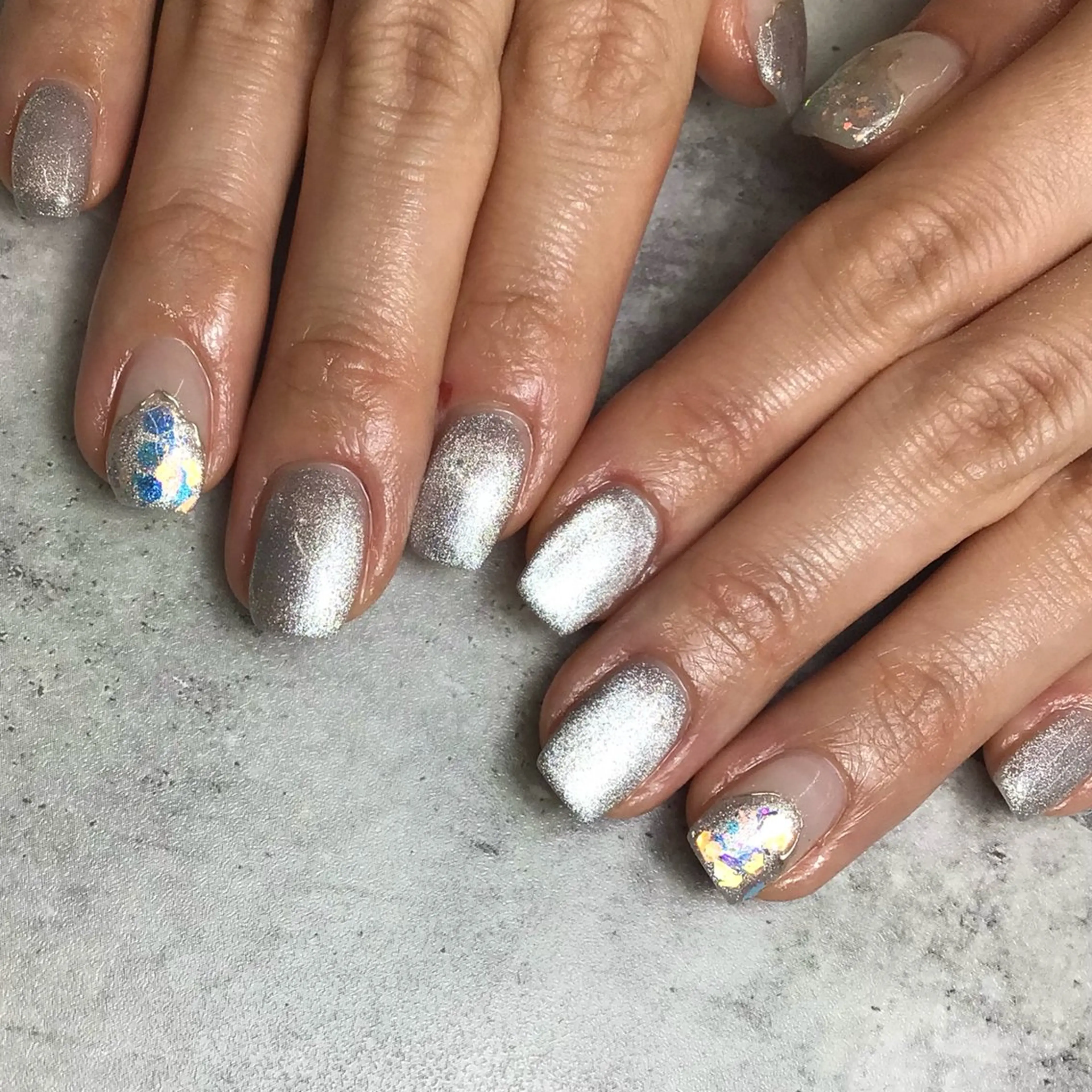 ネイル 長さ出し ジェルネイル マグネットネイル 持ち込み ワンカラーネイル Nail Day 四条烏丸店のマツエク・マツパデザイン