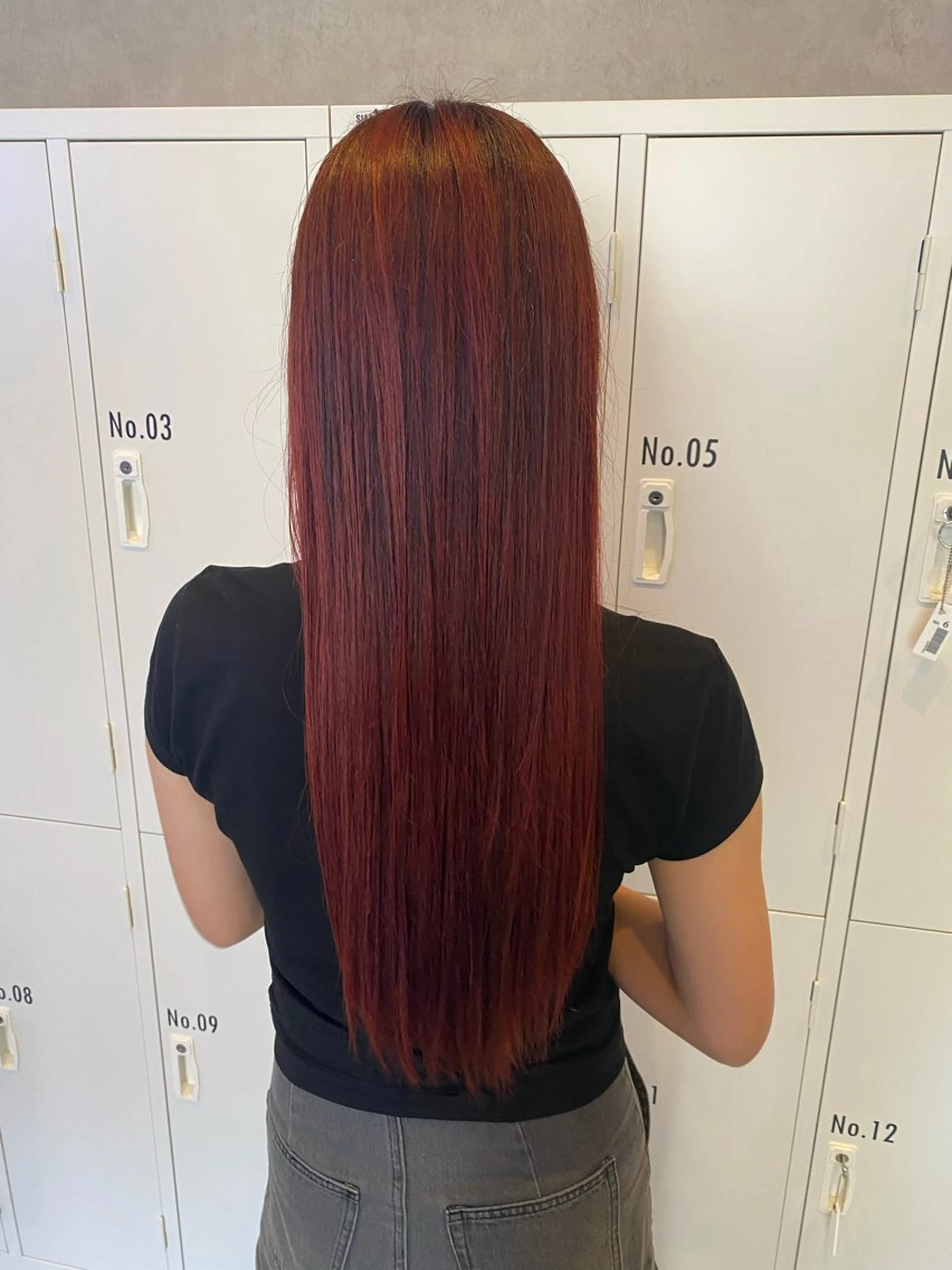 ロング レイヤーカット ヘアカラー 吉田 恋々音のヘアスタイル