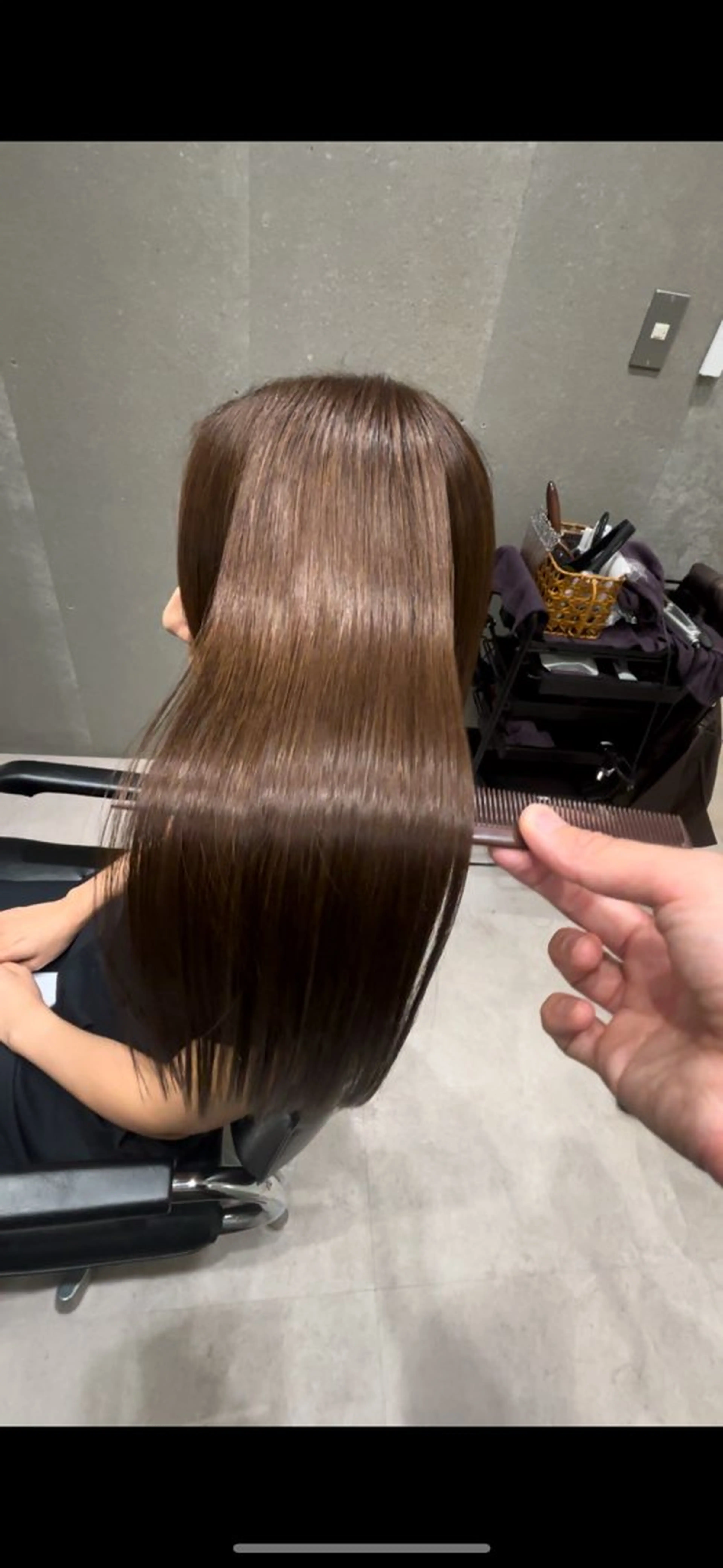 セミロング 髪質改善 トリートメント GOTODAY  SHAiRE SALON　新宿Aura店所属・髪質改善ヘアケア 艶髪特化/上田のヘアスタイル