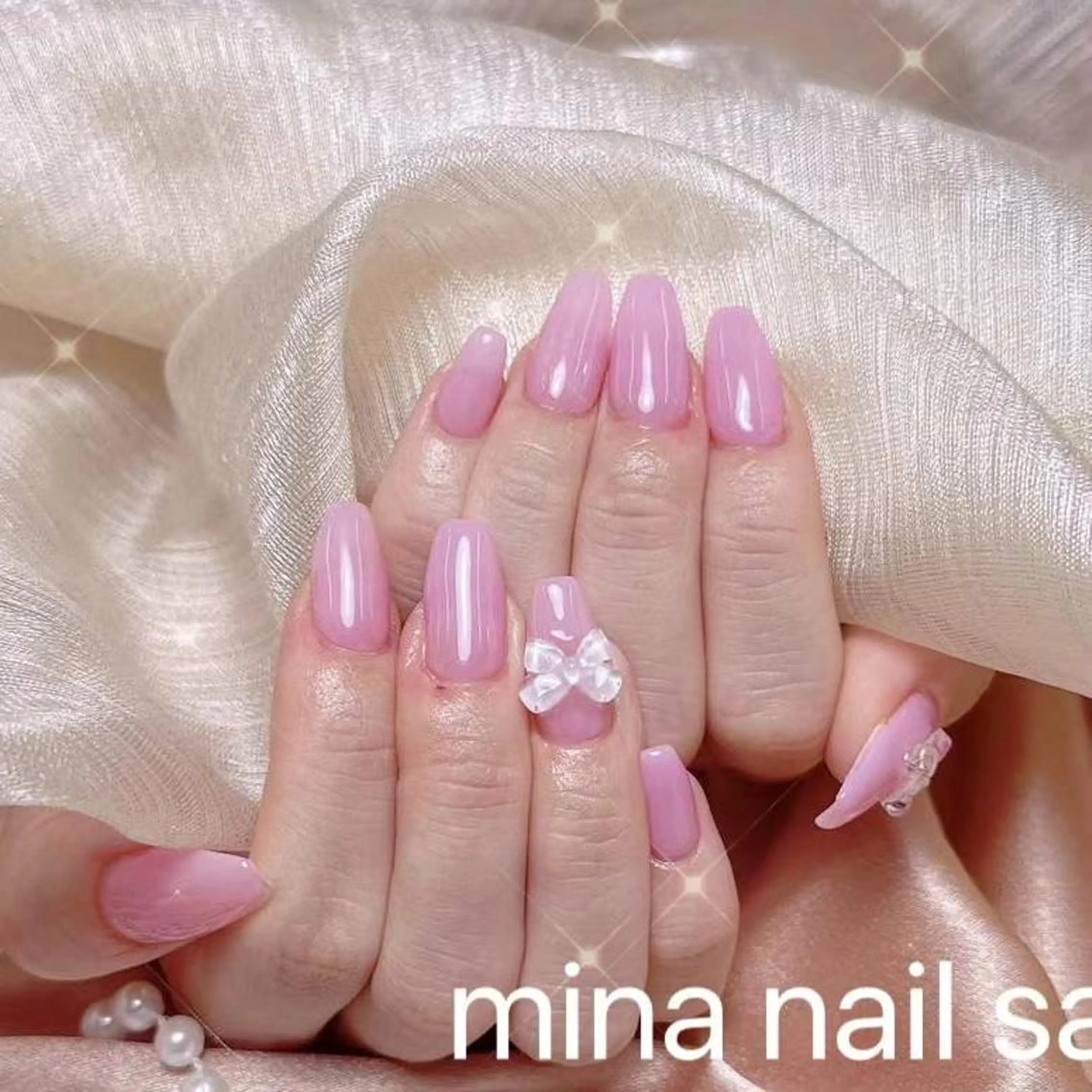 ネイル Mina🧸 韓国風ネイル🎀のネイルデザイン