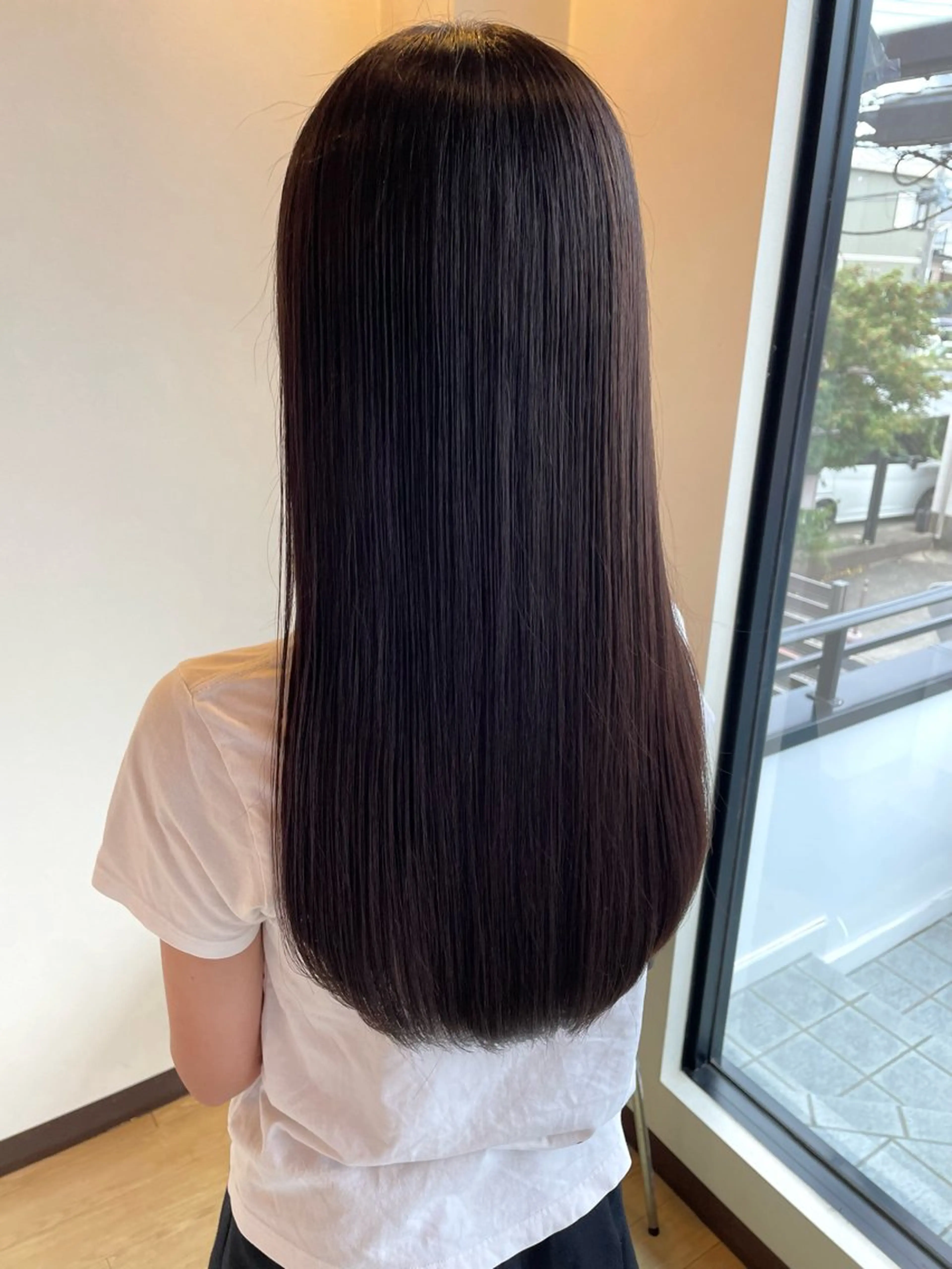 セミロング カット 縮毛矯正 🎧守谷市美容室 来希🎧のヘアスタイル