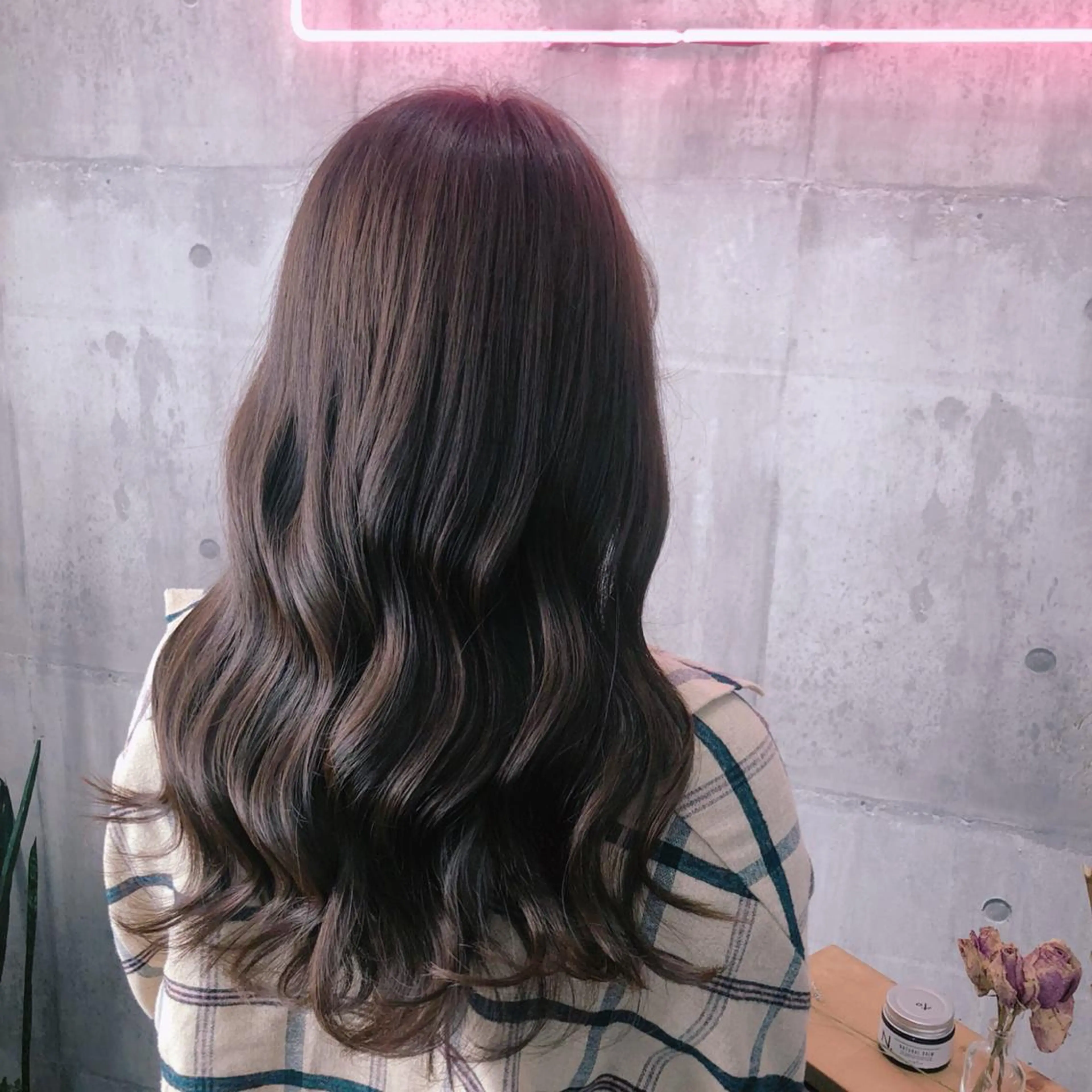 ロング カラー パーマ ヘアアレンジ ブラウンカラー オルチャンヘア SOY-KUFU高田馬場所属・レイヤー♡艶髪♡ 韓国風♡加藤あゆみのヘアスタイル
