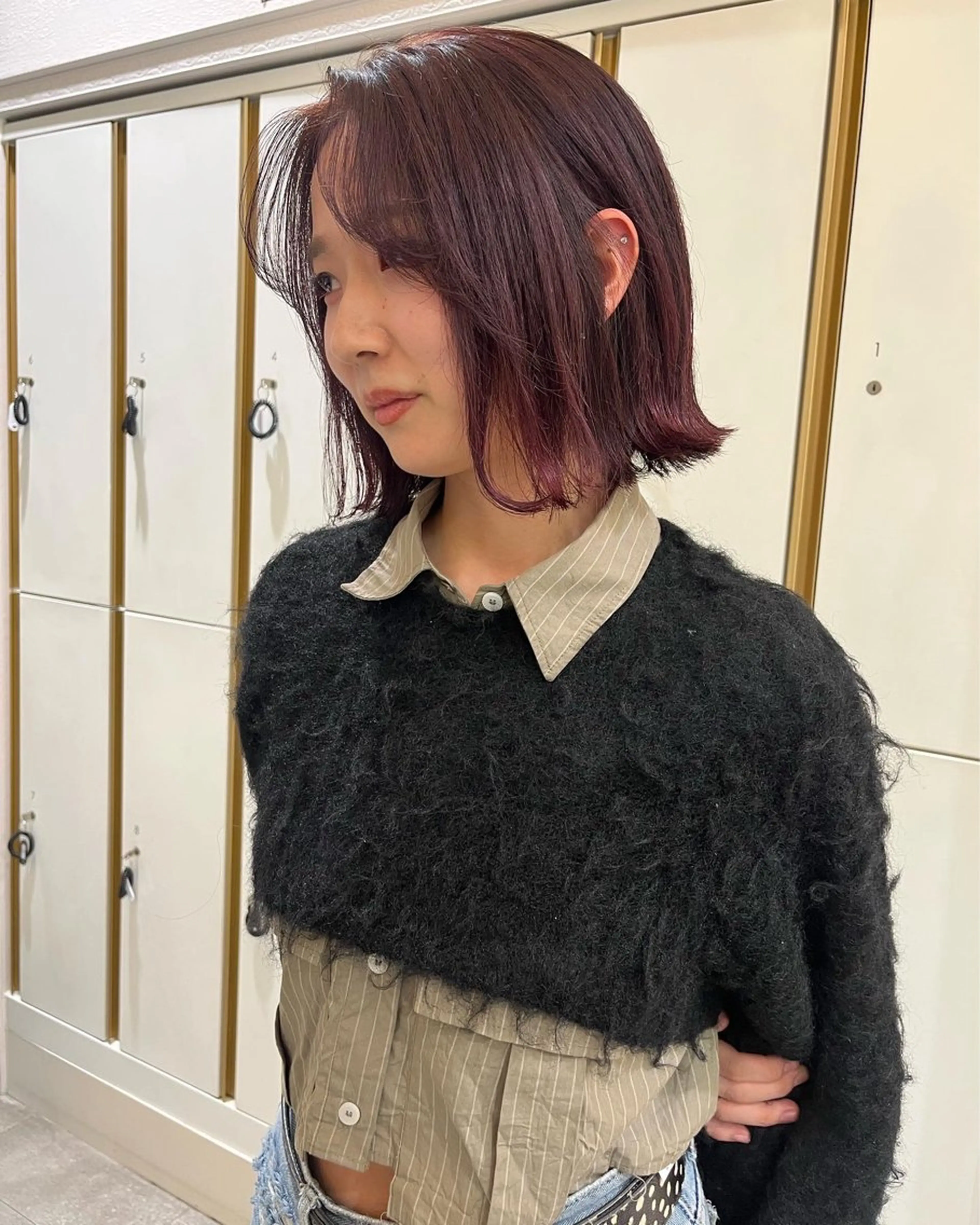 ミディアム カット ヘアカラー バレイヤージュ/ヘア アレンジ/shionのヘアスタイル
