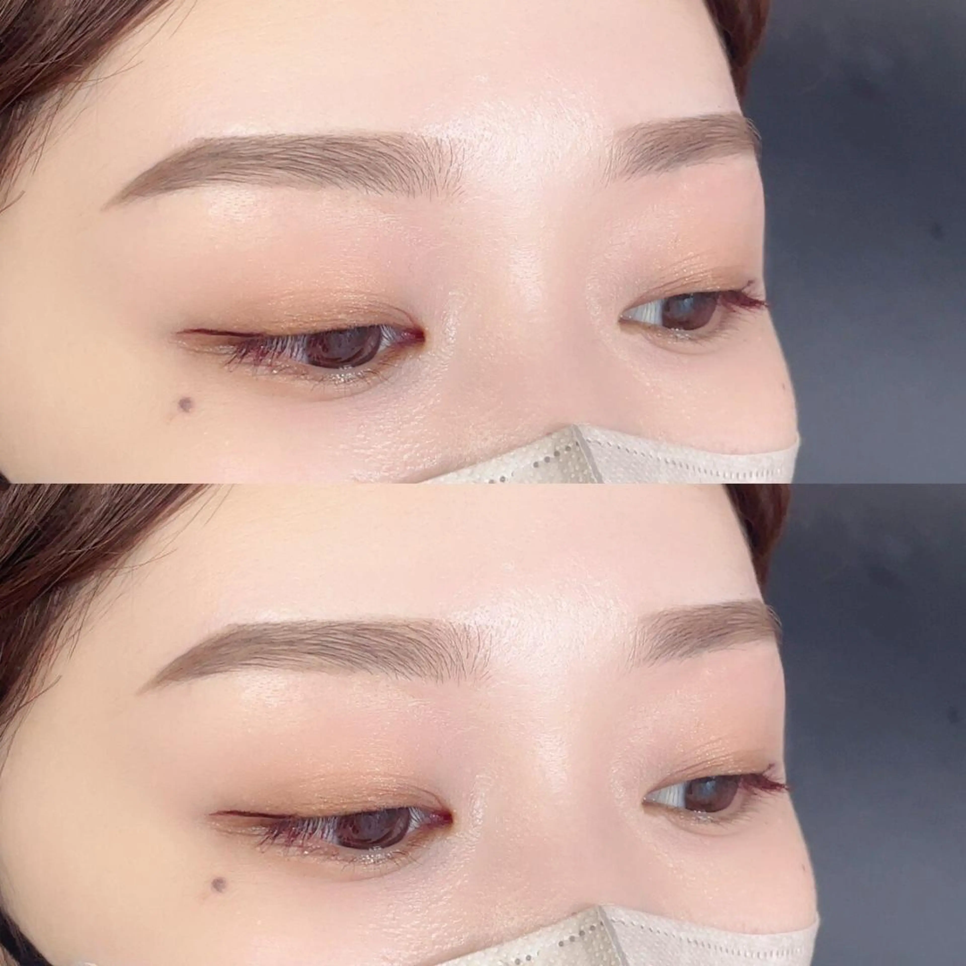 【トレーニングモデル限定🤎】美眉アイブロウWAX/眉メイク/毛量調整有(間引き)の写真