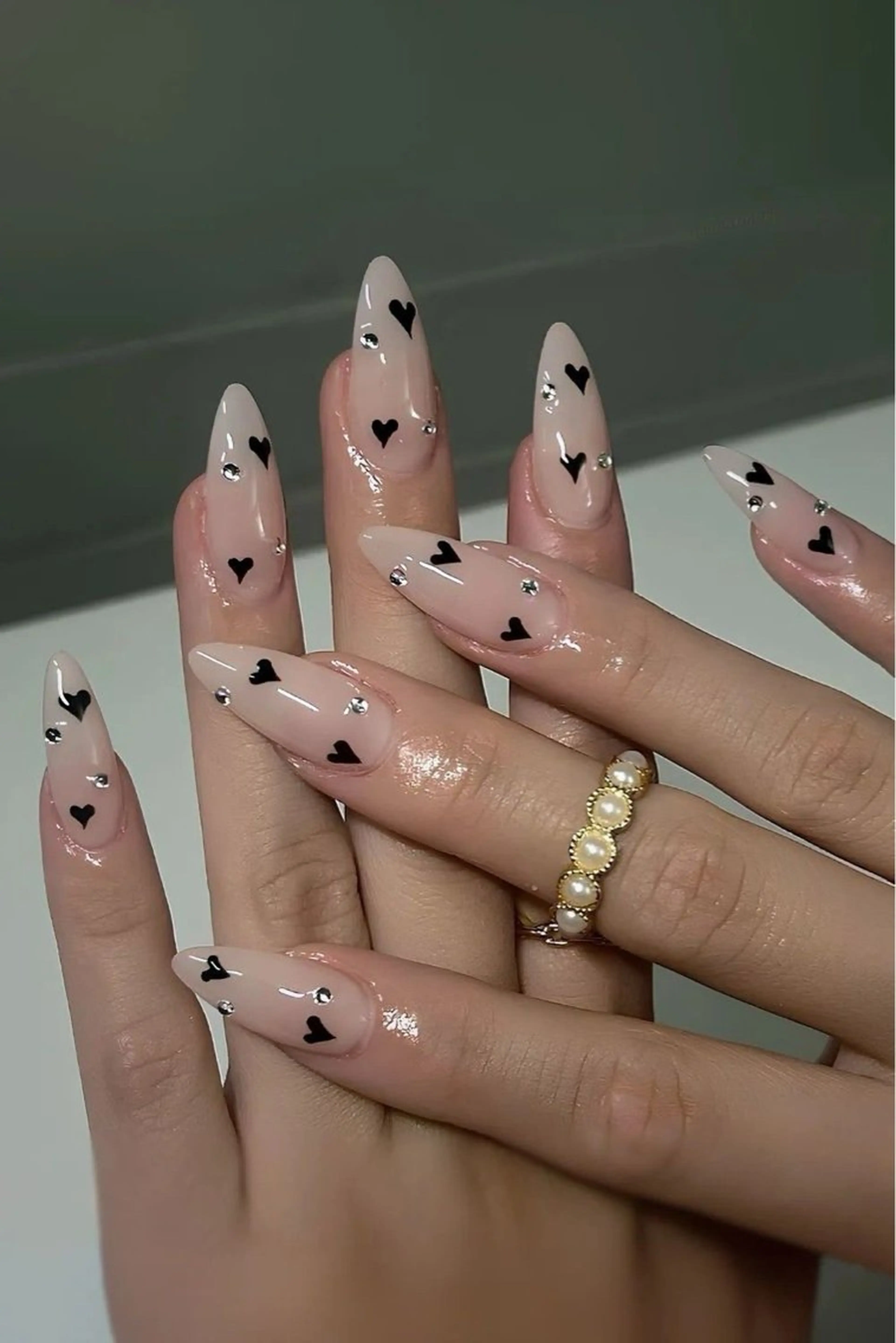 ネイル ストーンネイル ハンドネイル Sora Nail Ayaseのネイルデザイン
