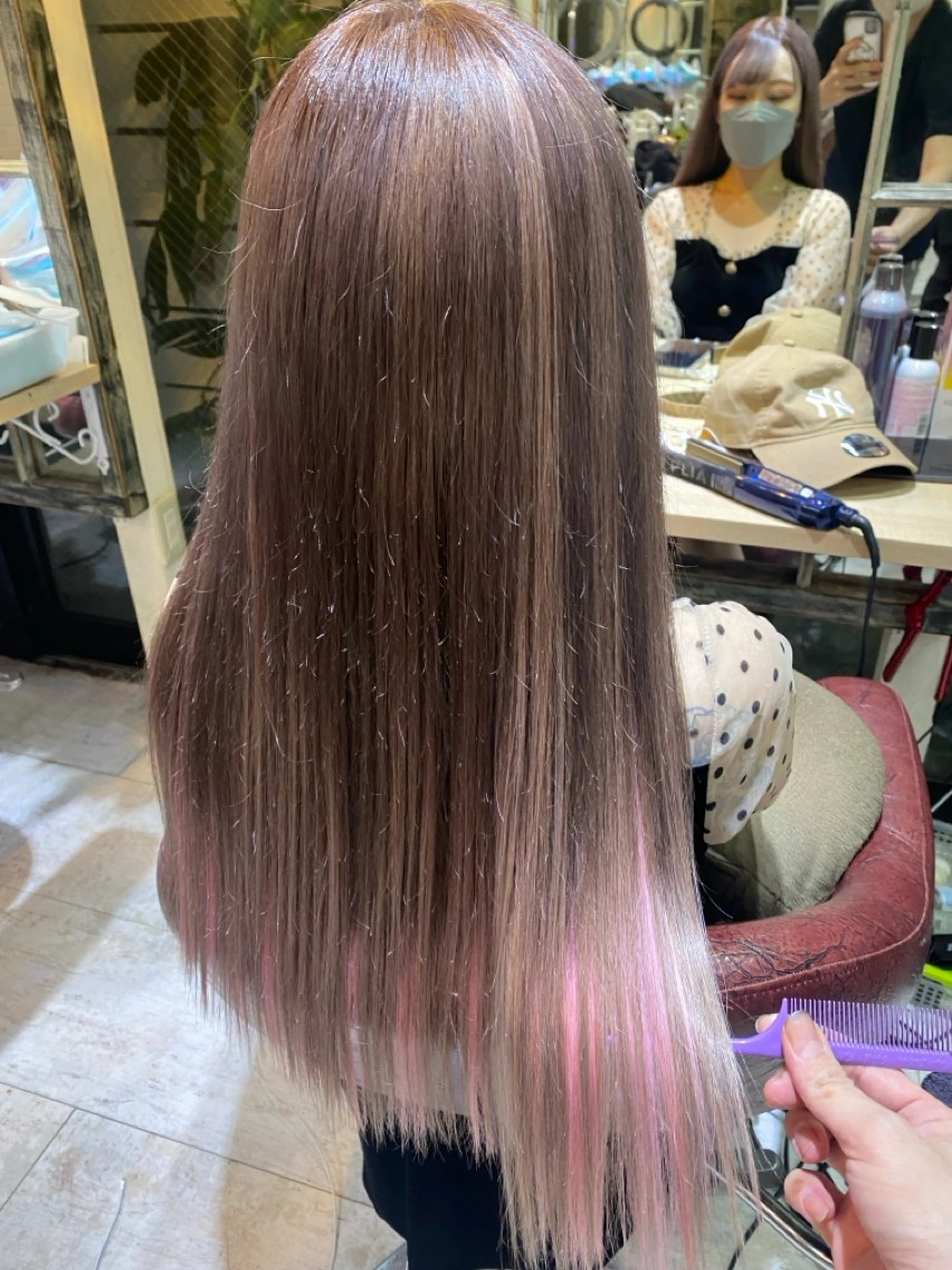 ロング カラー 6Dエクステ 鳥谷ミナトのヘアスタイル