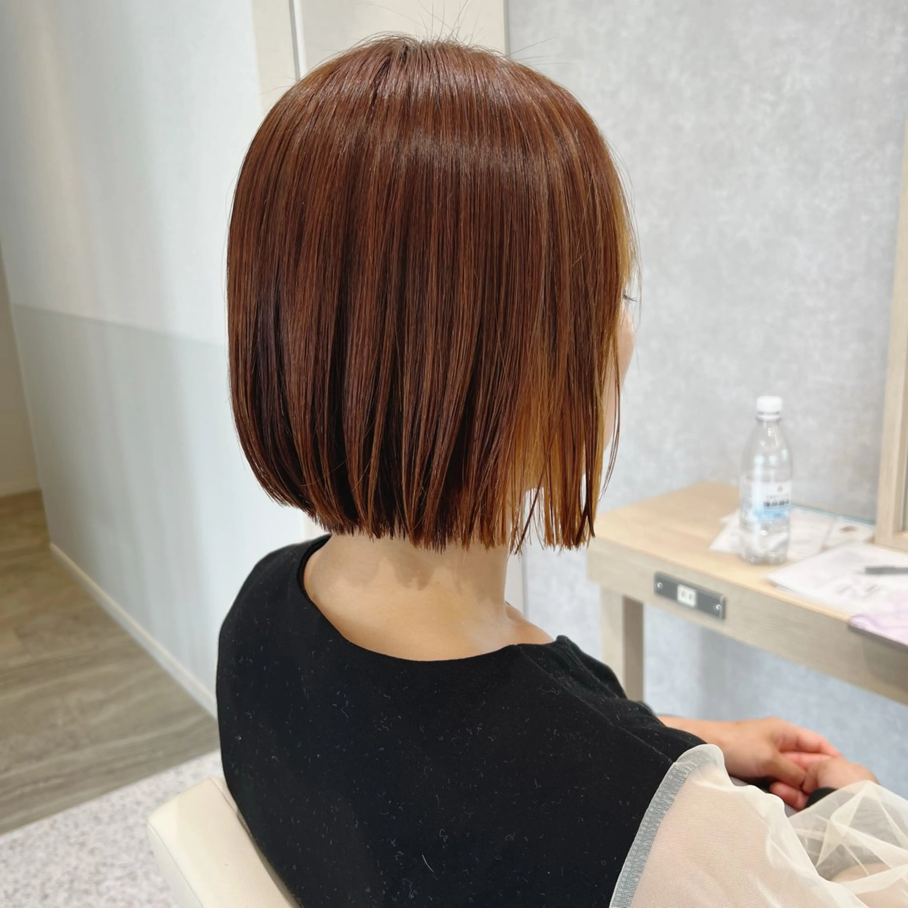 ミディアム 髪質改善 縮毛矯正 カット 縮毛矯正 鈴木 和也のヘアスタイル