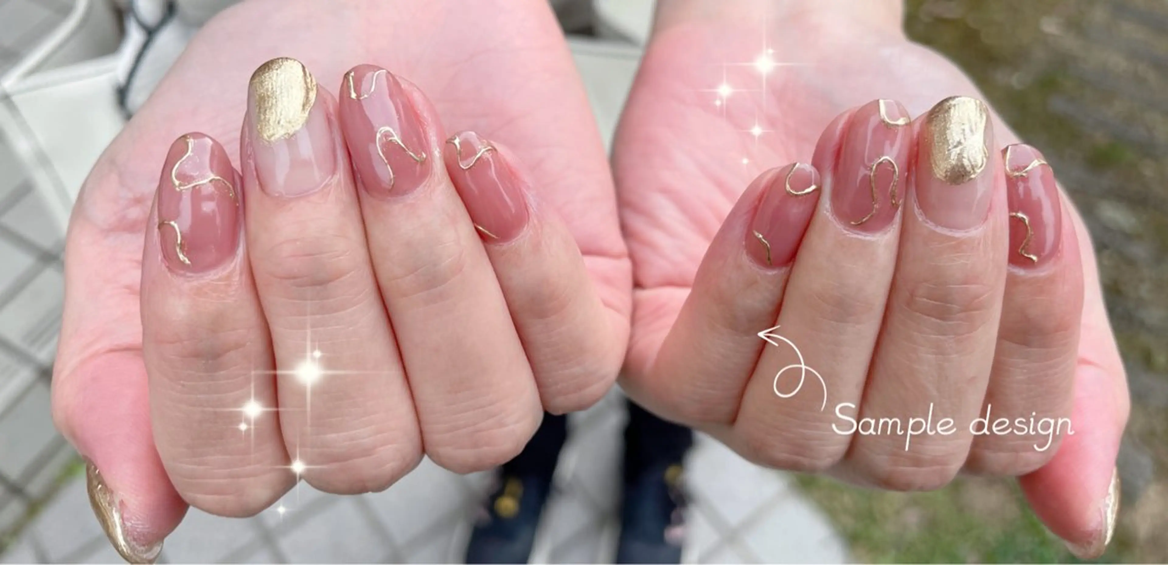 ネイル ニュアンスネイル ハンドネイル Beauty Salon ゆくい所属・入谷 玲生奈のネイルデザイン