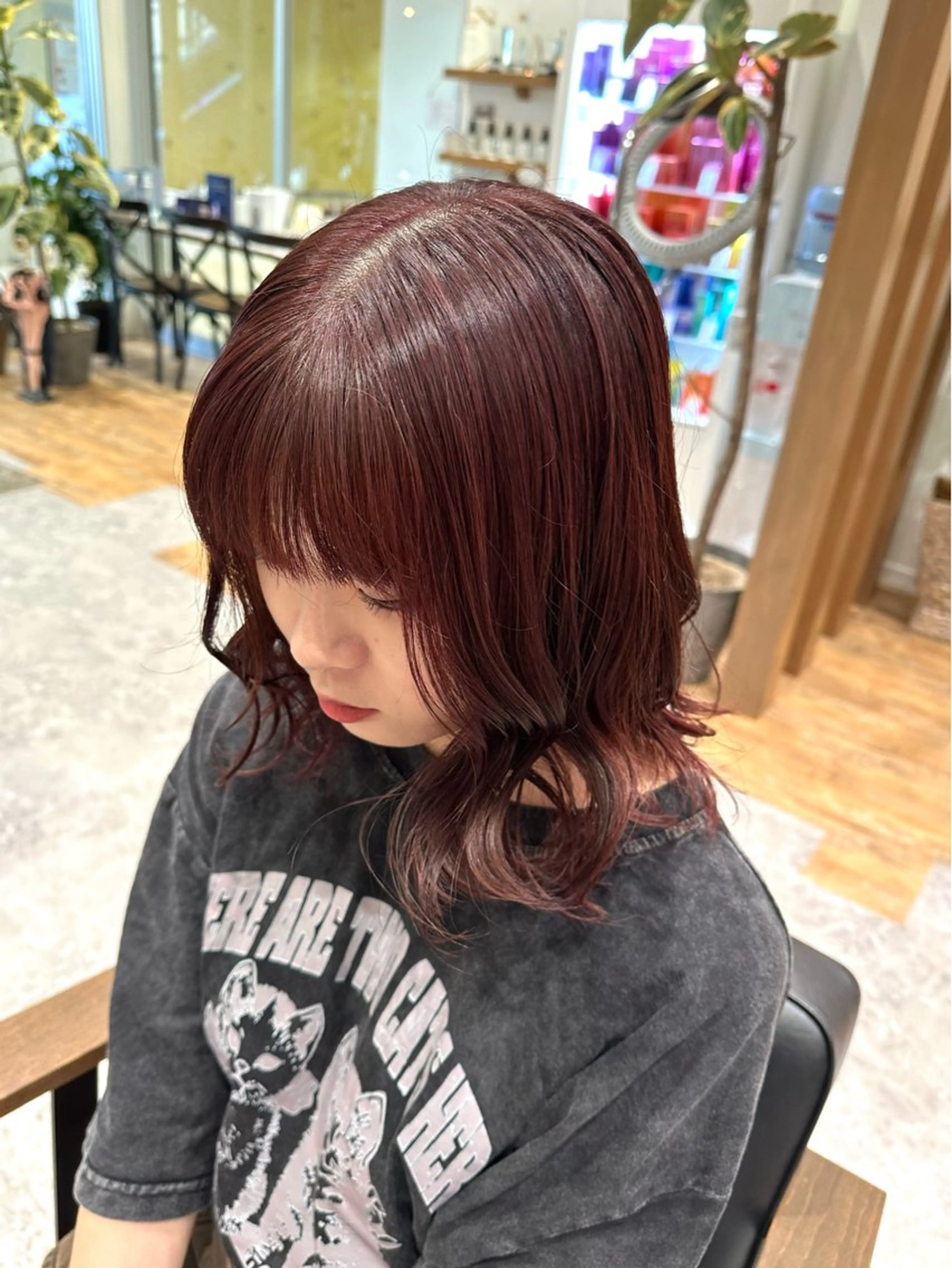 カラー 🍑ブリーチなし ダブルカラーuRiのヘアスタイル
