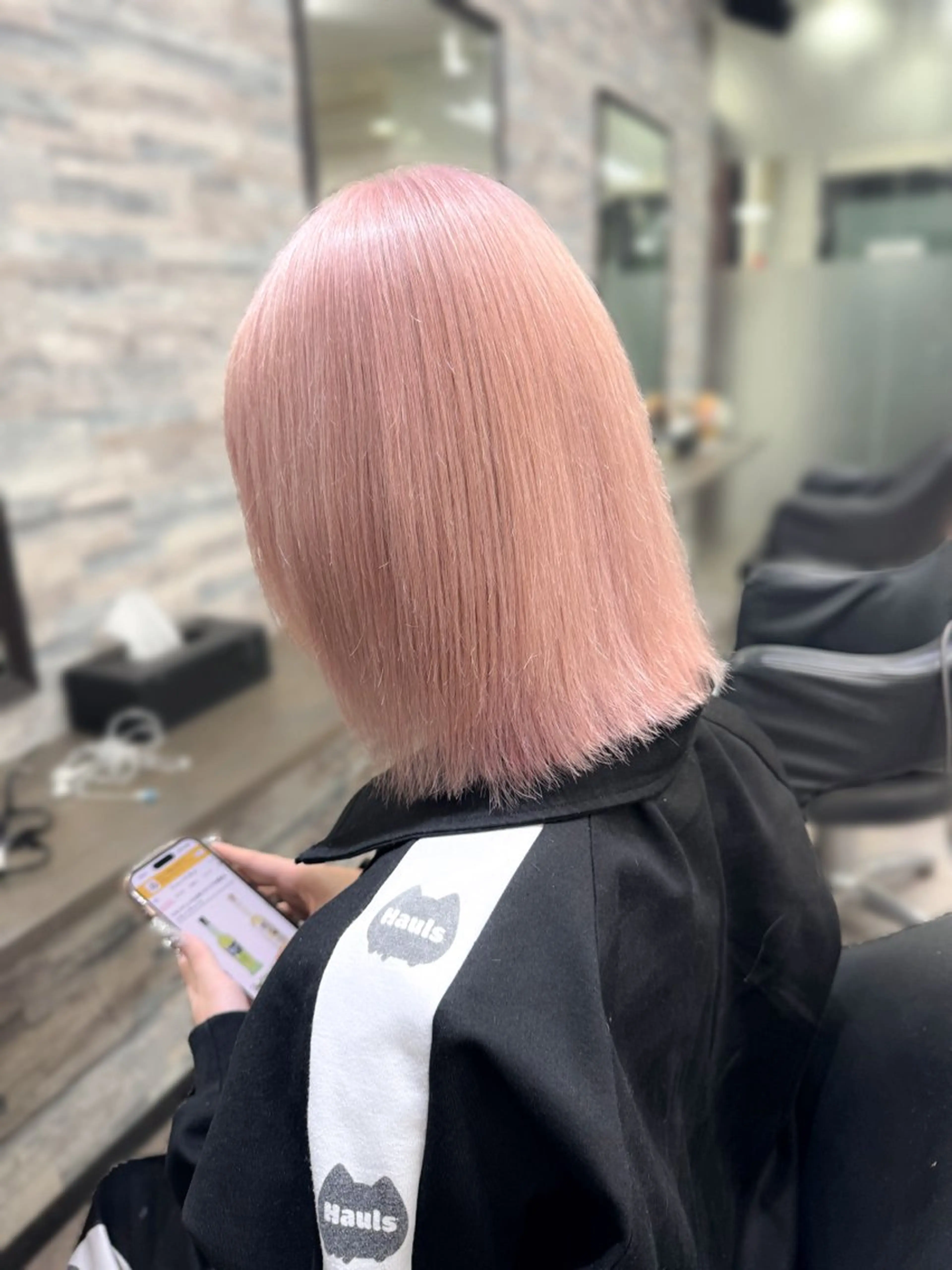 ミディアム カラー ブリーチエクステ 🎩カズキ🎩のヘアスタイル