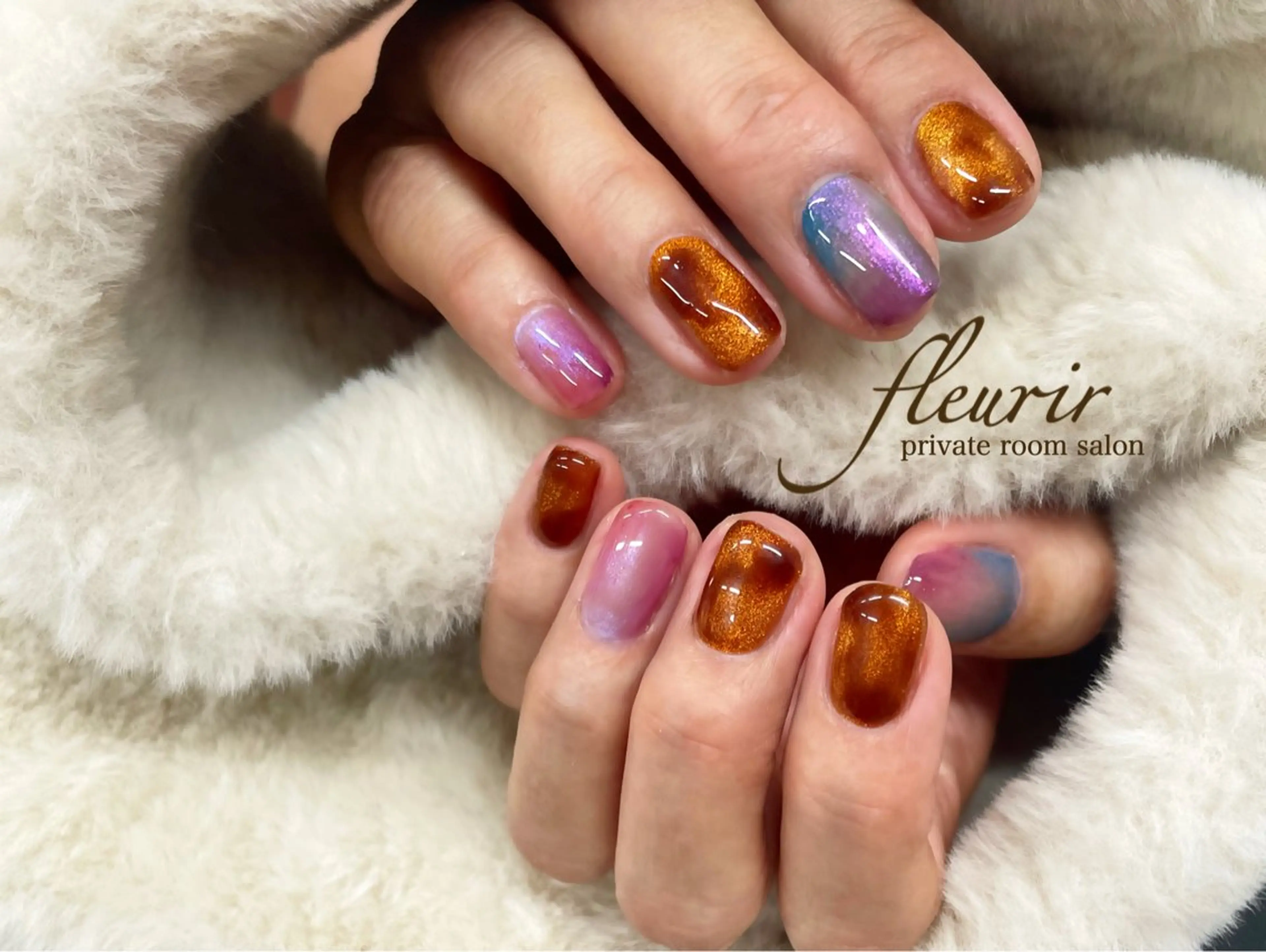 ネイル ハンドネイル フルリール 【プライベートサロンのネイルデザイン