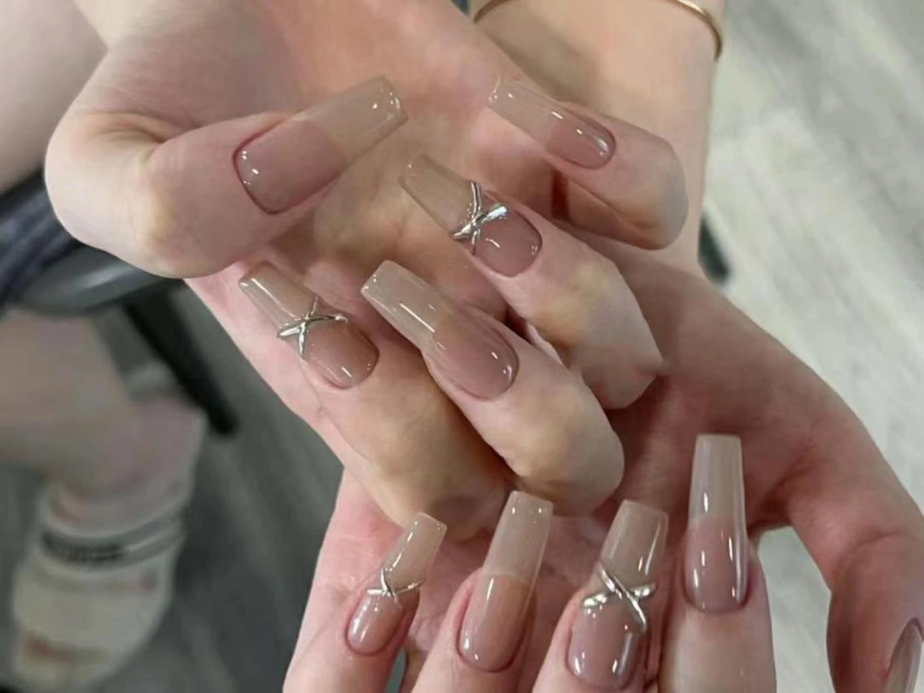 ネイル 長さ出し スカルプネイル GEM  the beautyのマツエク・マツパデザイン