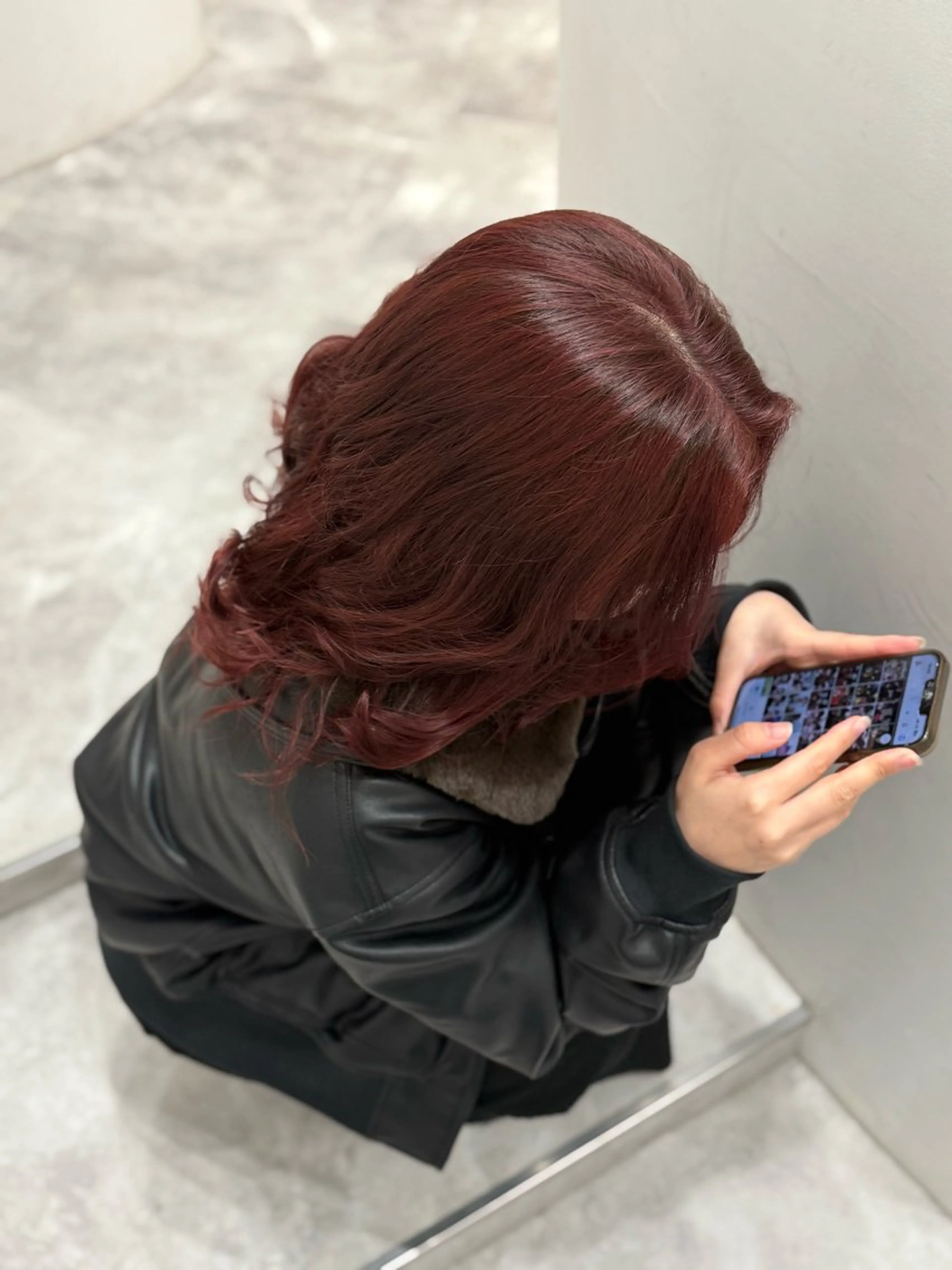 カラー ピンクカラー レッドカラー ヘアカラー SHIAN【シアン】 🎀RUI🎀のヘアスタイル