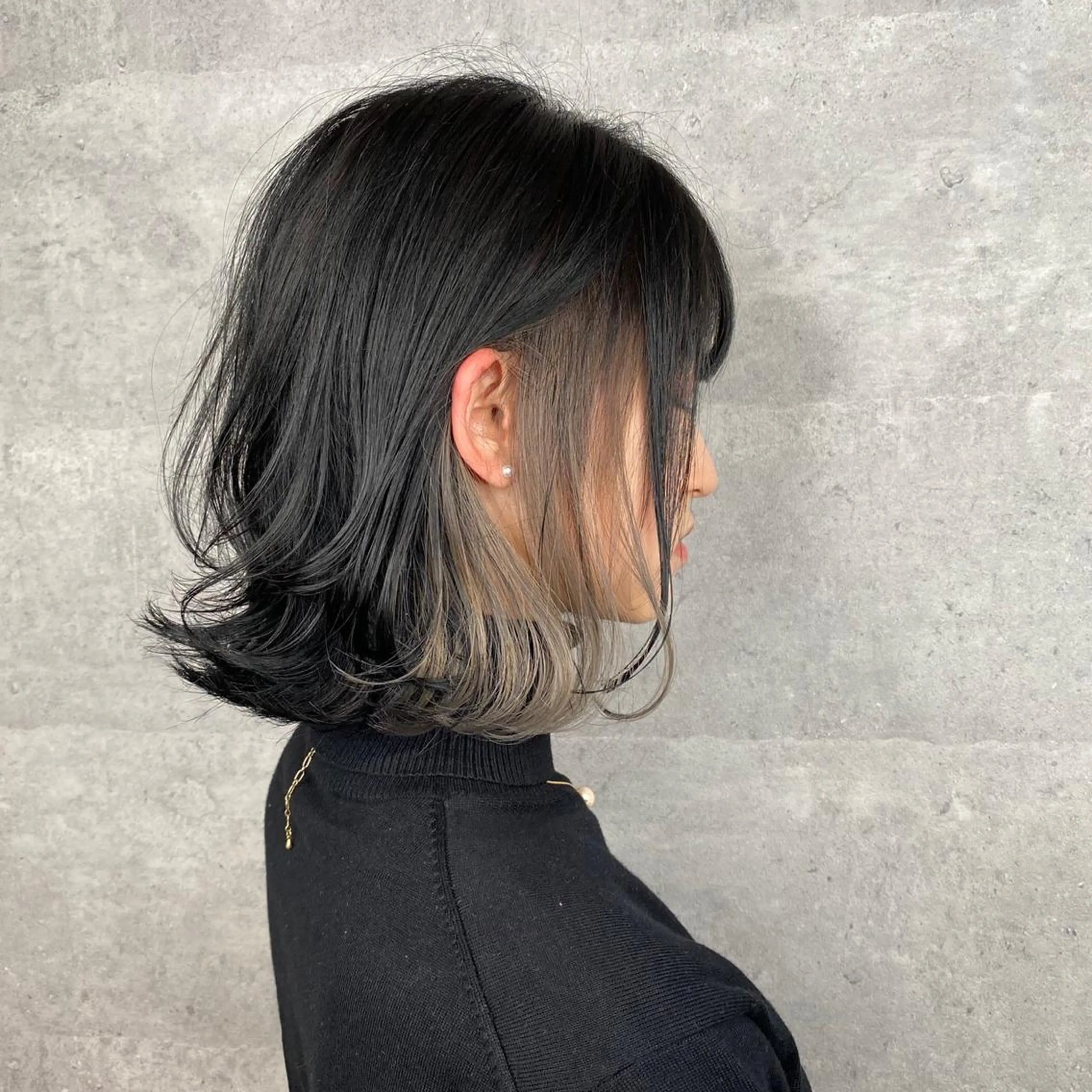 ミディアム カット ヘアカラー トリートメント _WHITE上本町店所属・_WHITE 上本町店のヘアスタイル