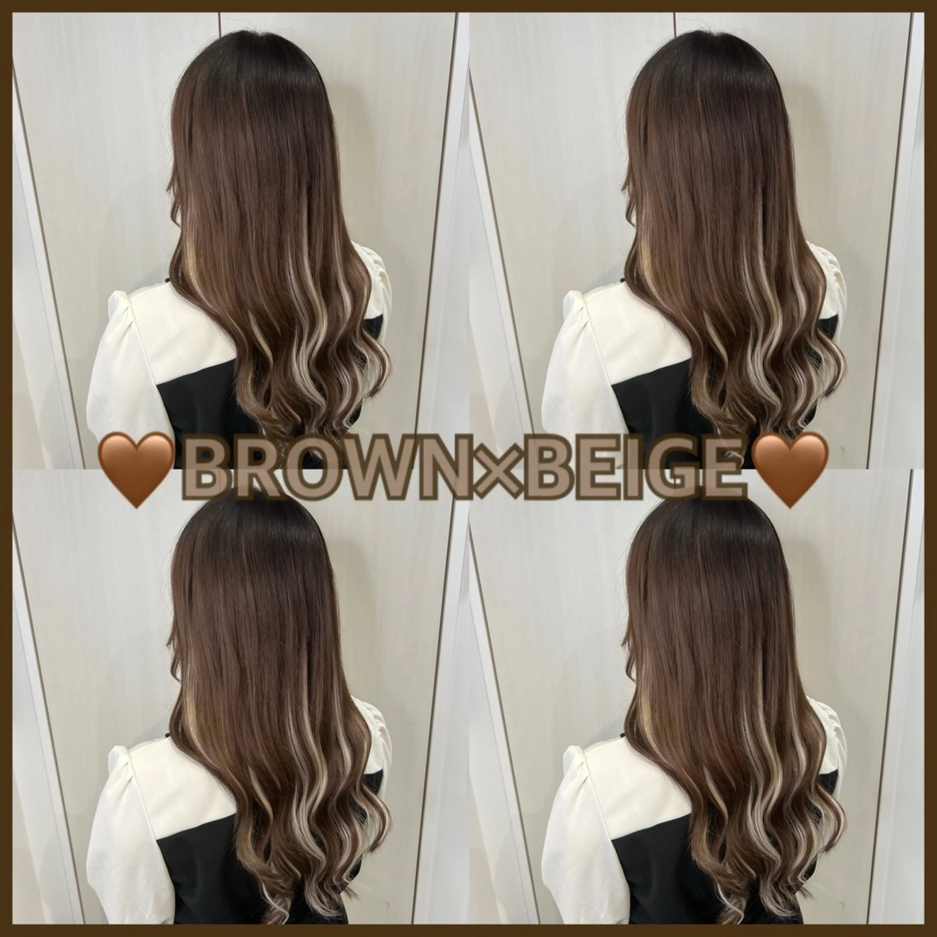 ロング カラー ブラウンカラー メッシュ 🦋エクステ🦋 TOMOKAのヘアスタイル