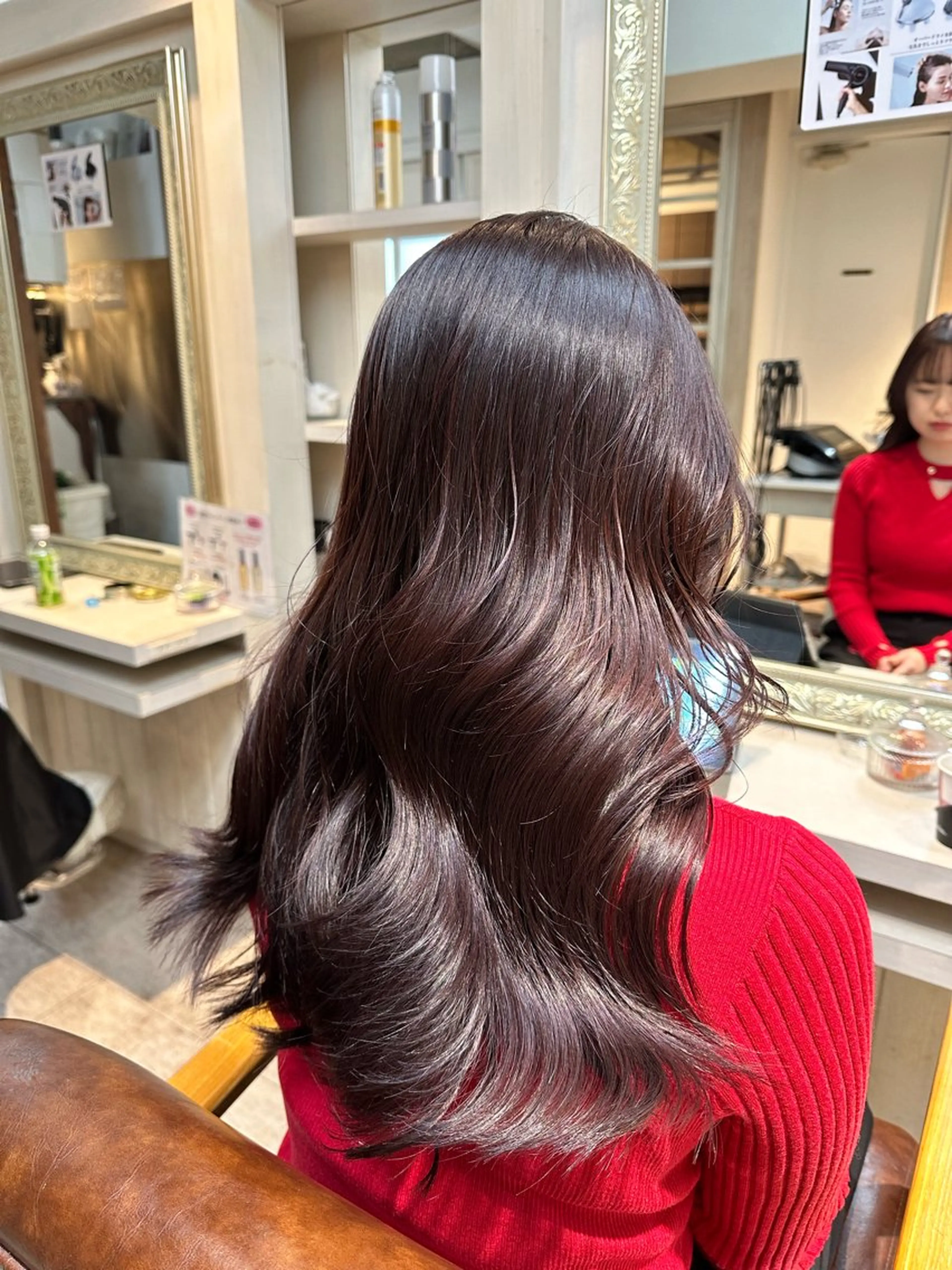 ロング 髪質改善 ヨシンモリ 韓国風ヘア 縮毛矯正 トリートメント カット ヘアカラー 金子侑史 /縮毛矯正の人のヘアスタイル