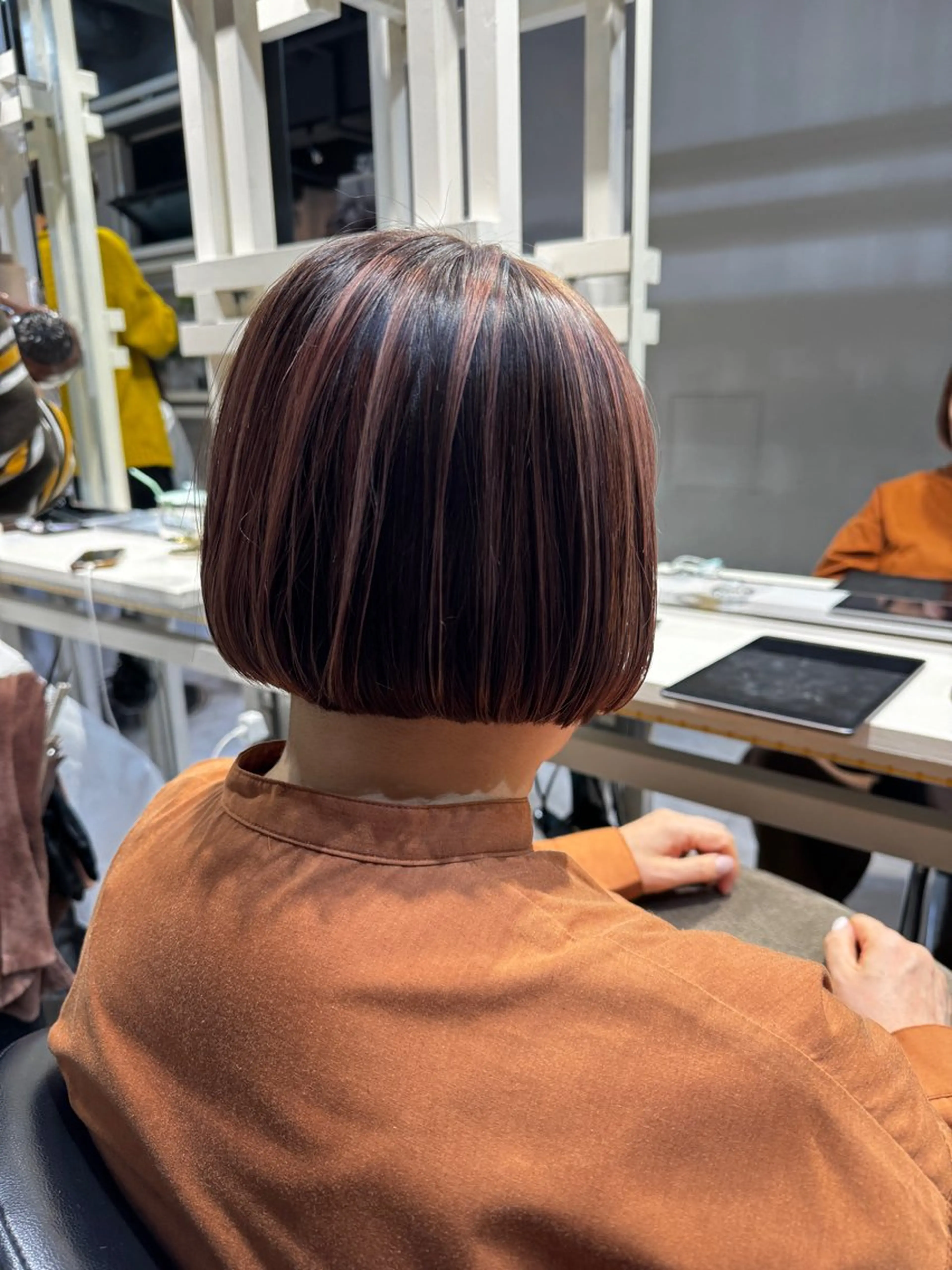 ショート カラー ボブ ヘアカラー トリートメント Dxxxx III所属・女性目線の大人 メンズ*Ayakaのヘアスタイル