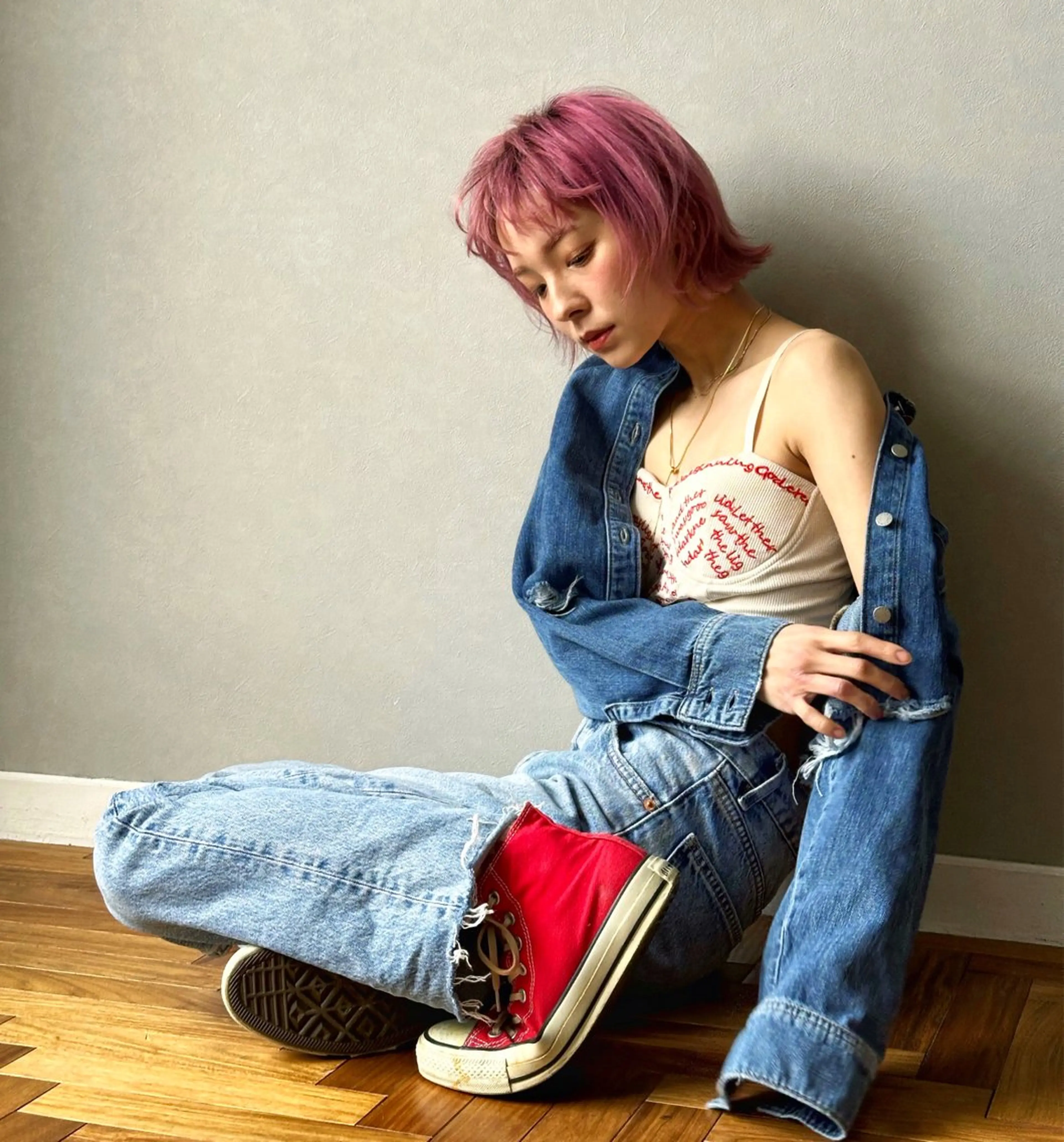 ショート カラー ヘアカラー hibiki/セット /透明感カラーのヘアスタイル