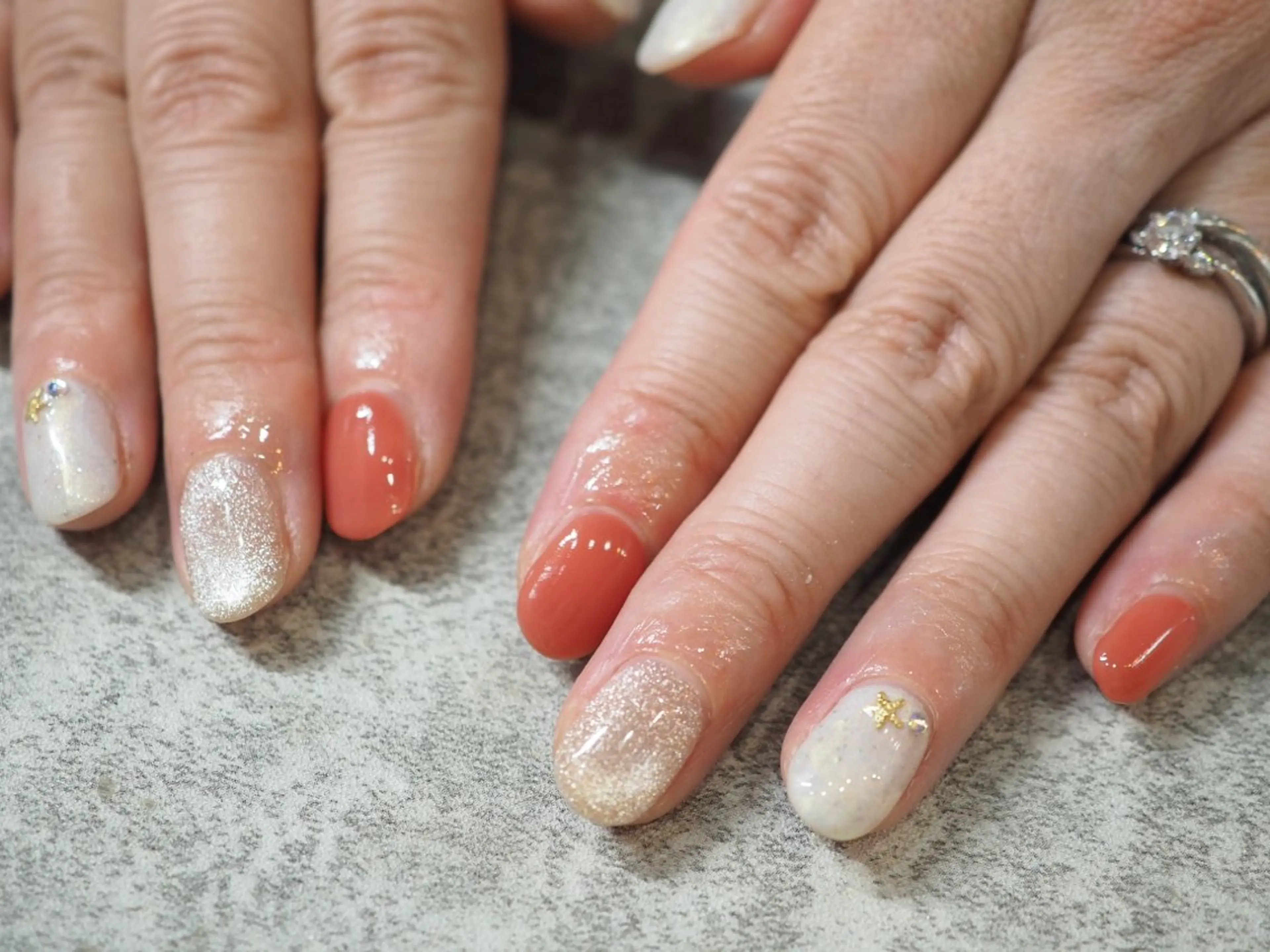 ネイル アートネイル チークネイル フラッシュネイル フットネイル フレンチネイル ハンドネイル glaNje shioriのネイルデザイン