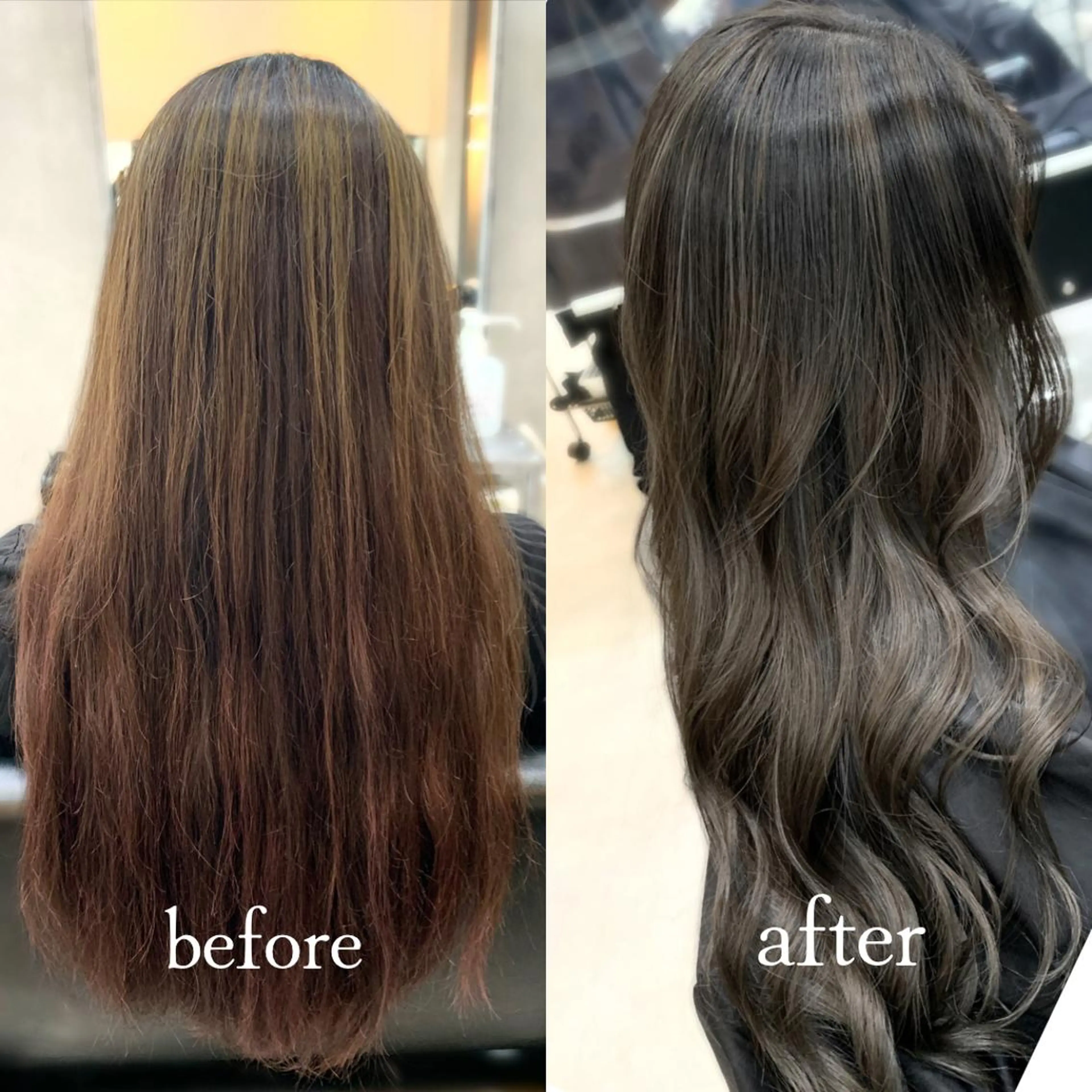 ロング カラー ヘアアレンジ カット ヘアカラー トリートメント VIM hairおもろまち店のヘアスタイル