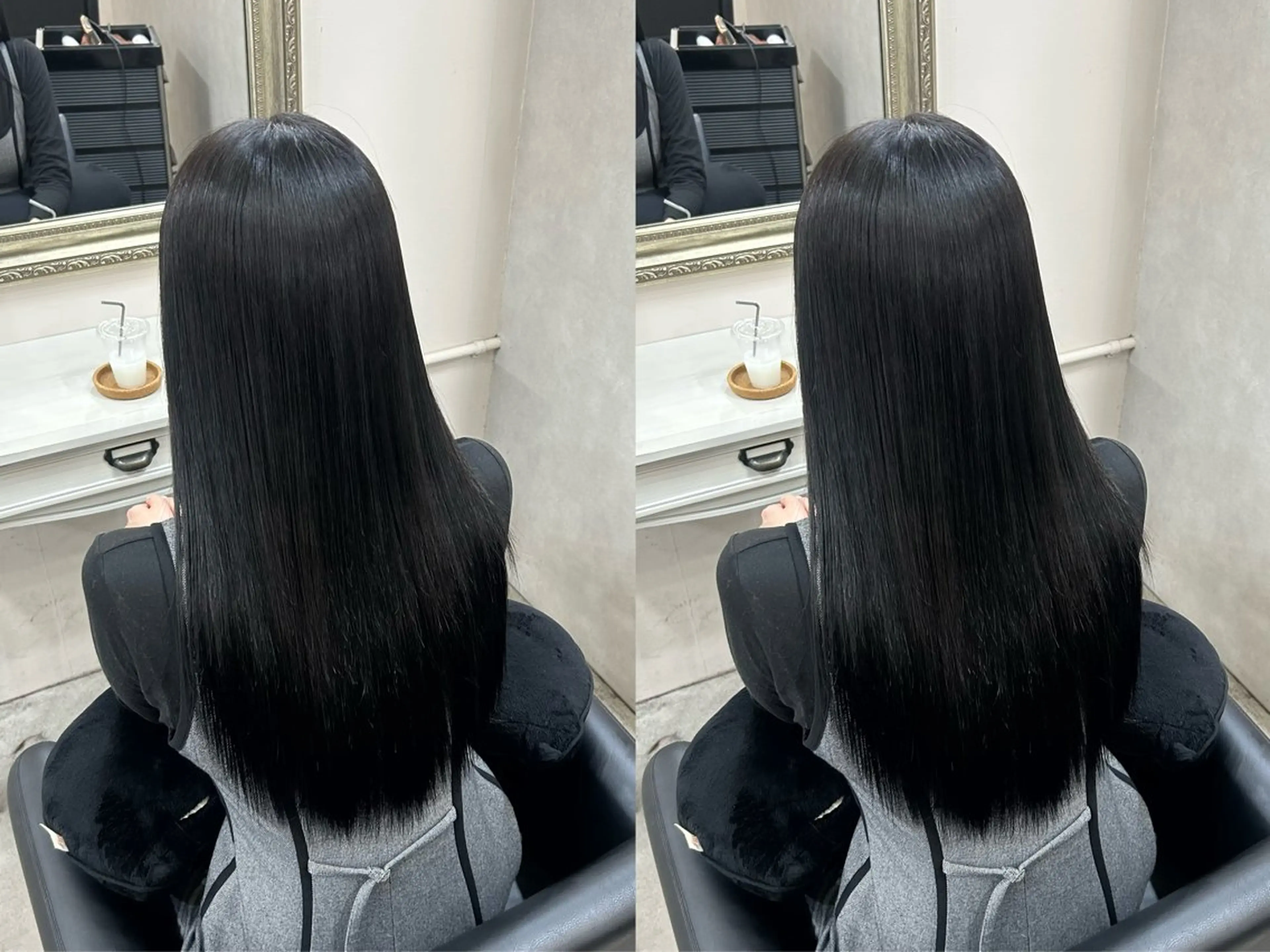 ロング ヘアカラー トリートメント cien 【堀江】 eri bobのヘアスタイル