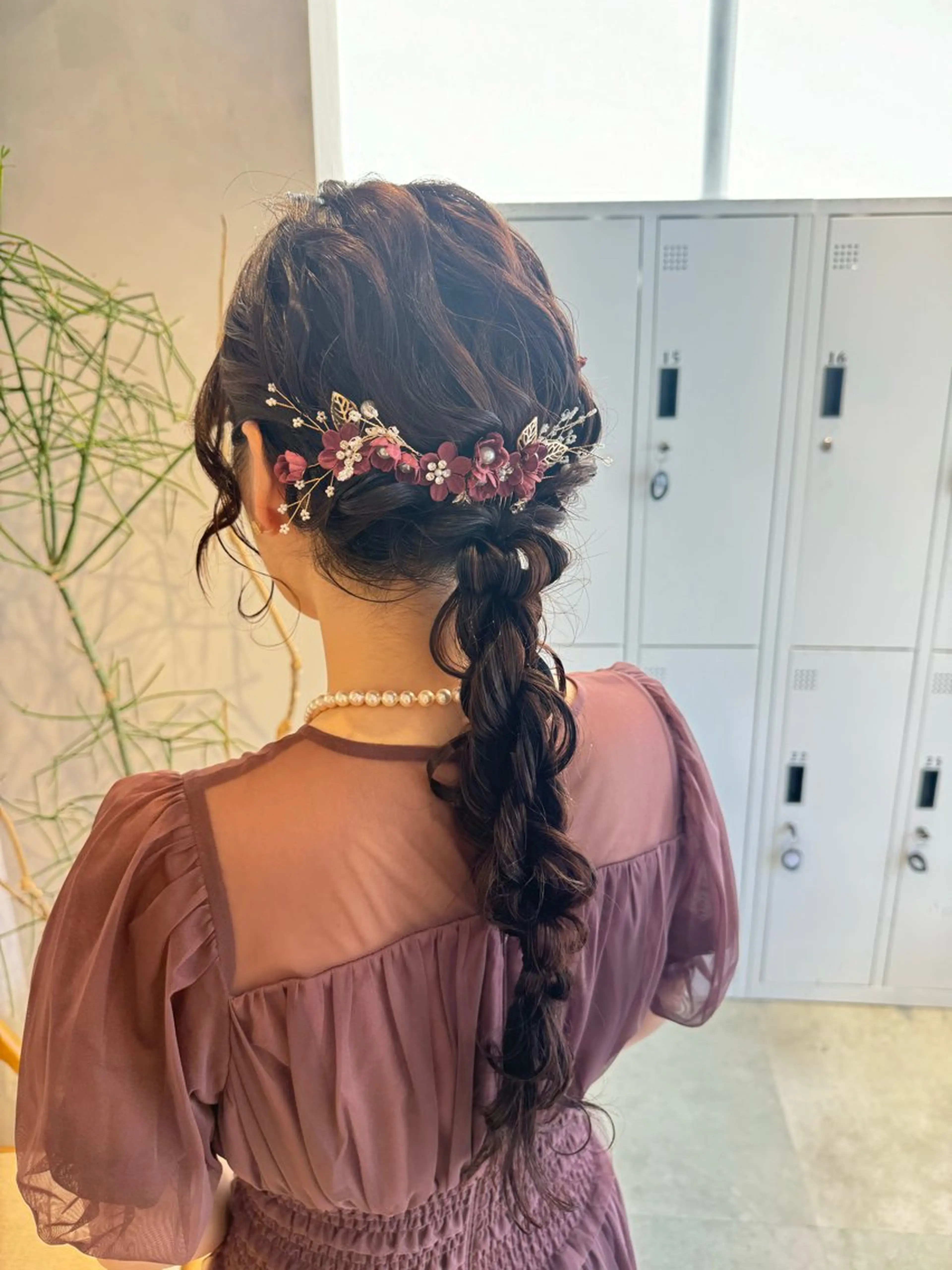 ロング ヘアアレンジ 透明感カラー✨艶髪 制作🌱山根あゆみのヘアスタイル