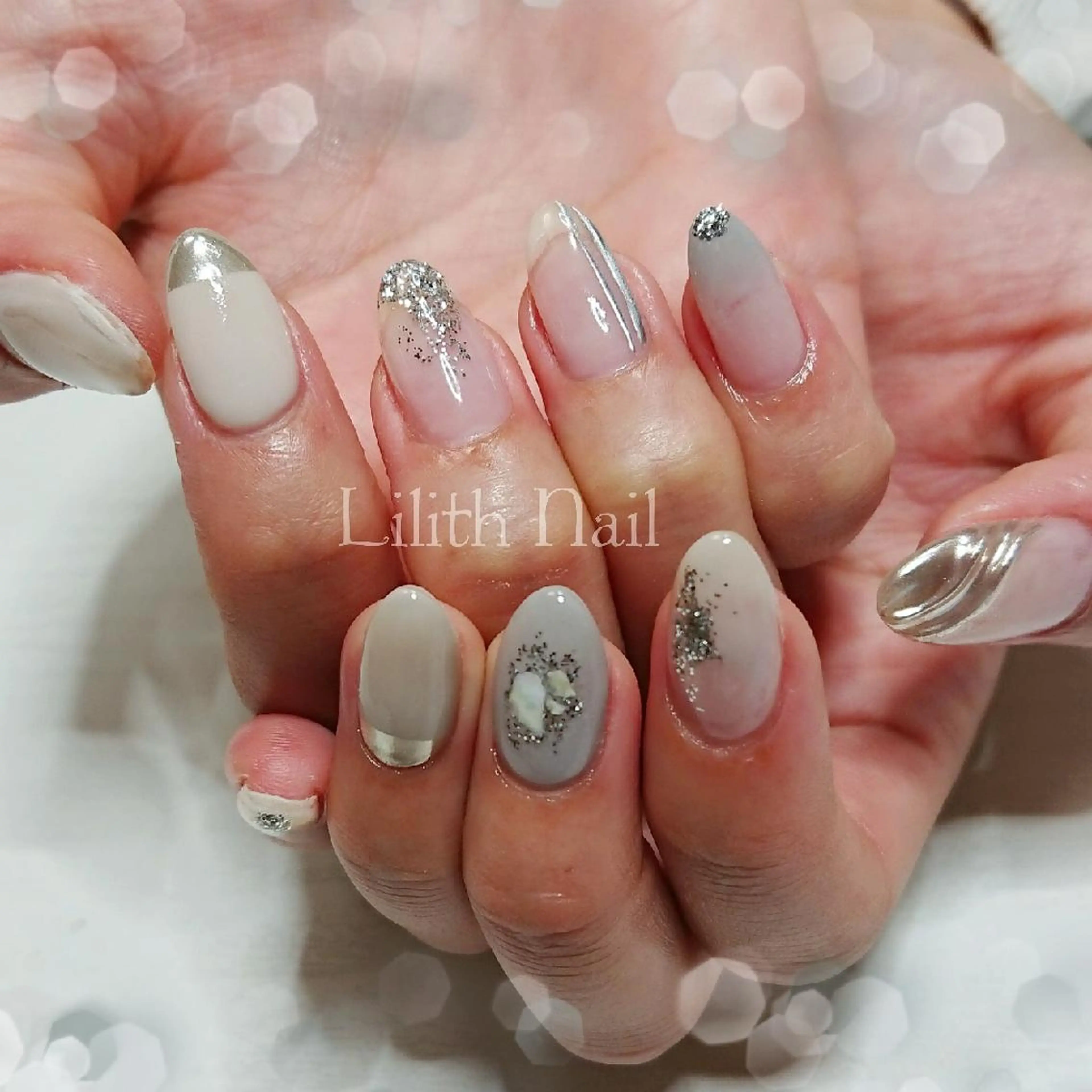 ネイル ニュアンスネイル ハンドネイル Lilith Nailのネイルデザイン