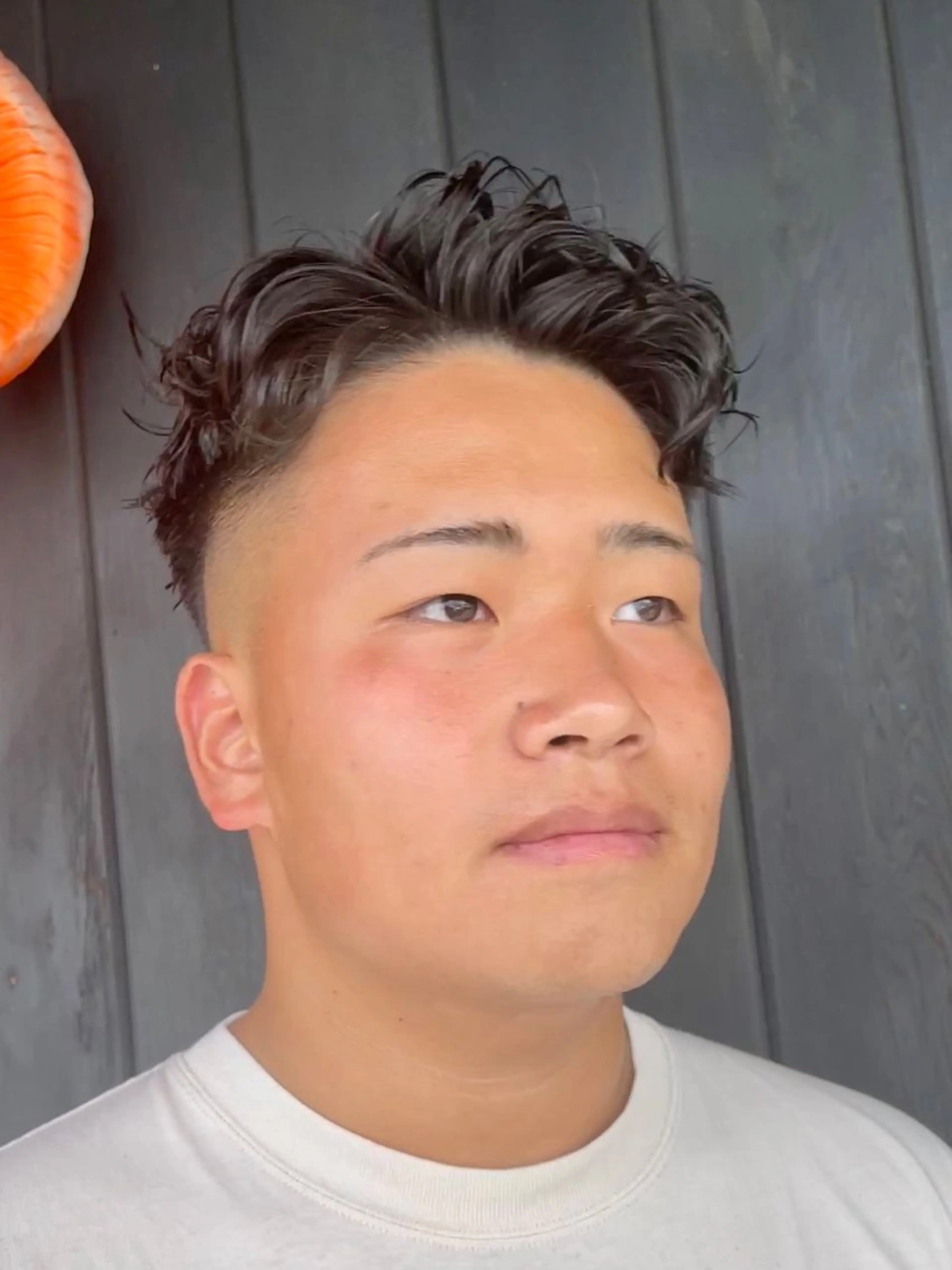 メンズ フェードカット メンズパーマ 三好 達也のヘアスタイル
