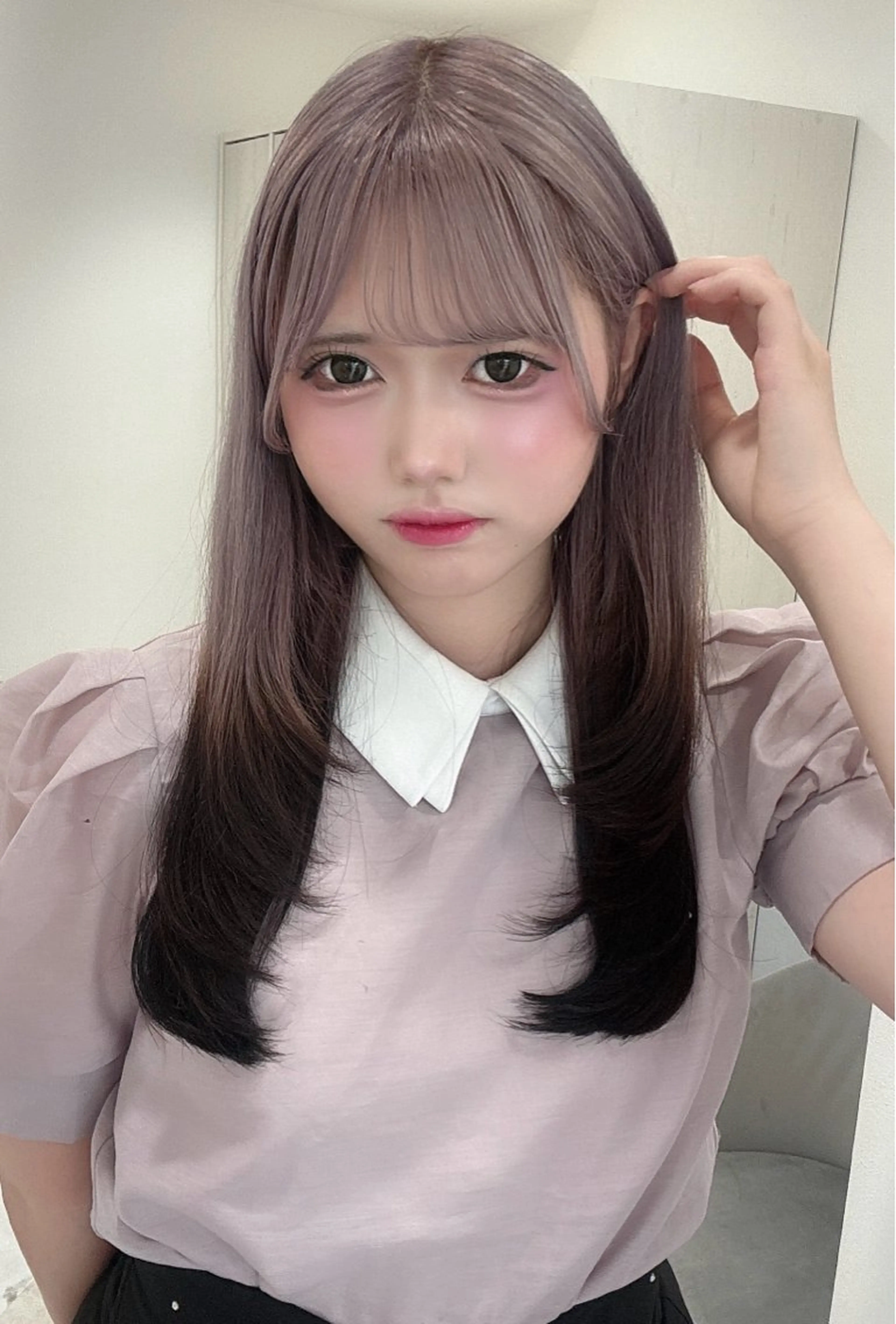 ロング ヘアカラー 💎のぼりゆい/大須 ブリーチなしWカラーのヘアスタイル