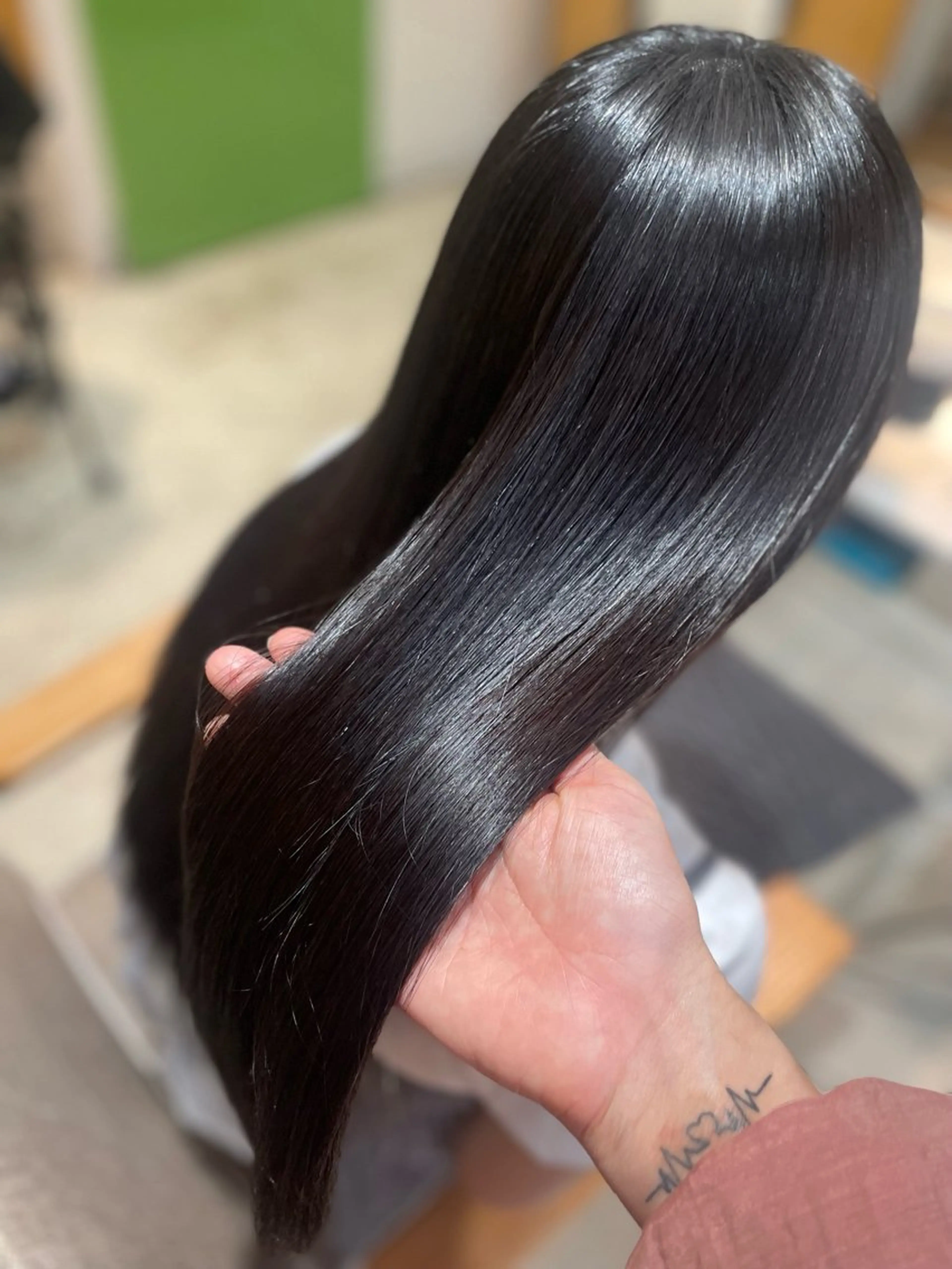 セミロング カラー カット 縮毛矯正 トリートメント ヘッドスパ ヘアセット 髪質改善/縮毛/新宿 🫧SUZUKA🫧のヘアスタイル