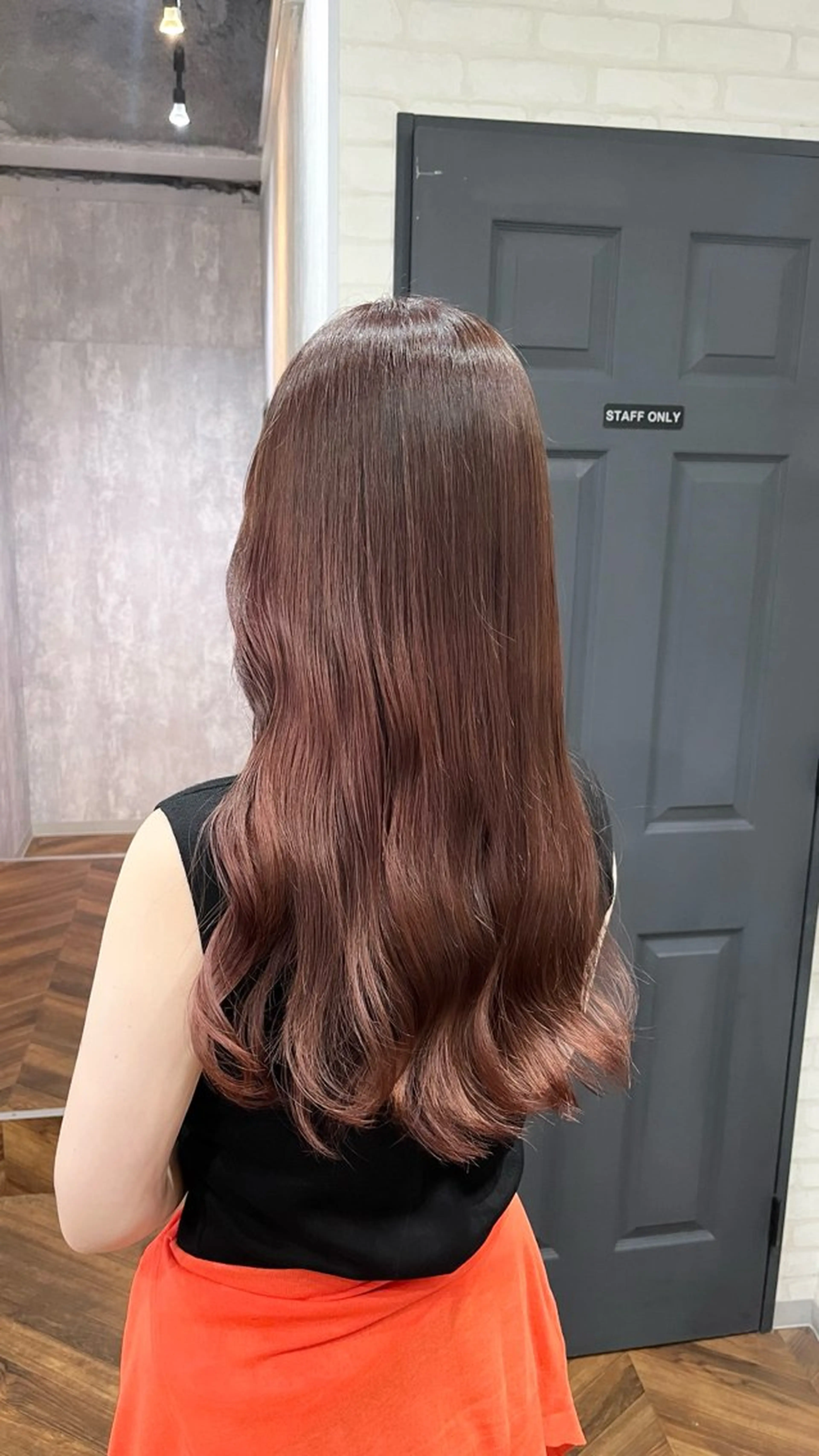 セミロング カラー ブラウンカラー 透明感カラー 韓国風ヘア カット ヘアカラー トリートメント 詩乃🌷🎀ピンク 暖色/ガーリー🧸のヘアスタイル