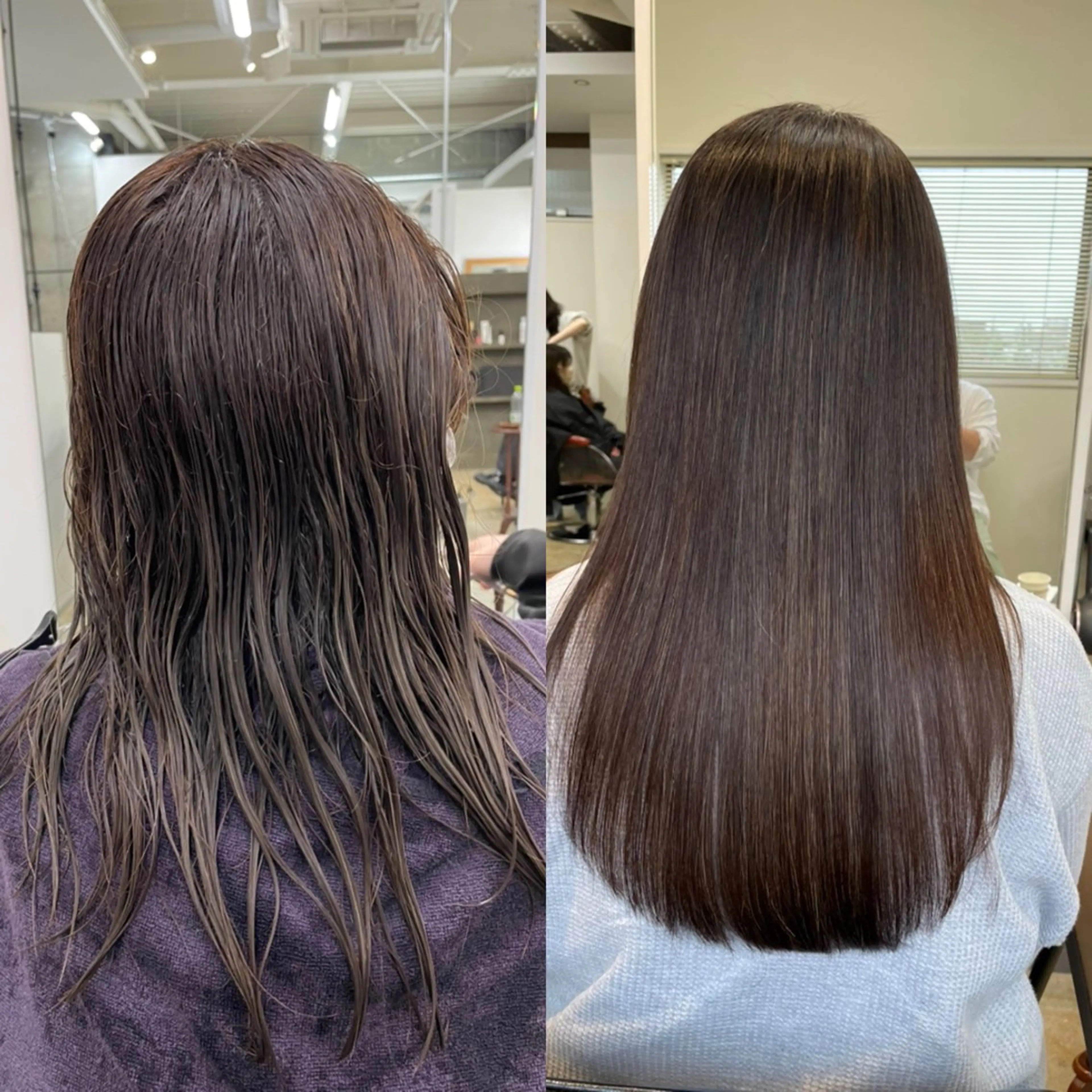ロング カット 縮毛矯正 トリートメント 宮本 祥生のヘアスタイル