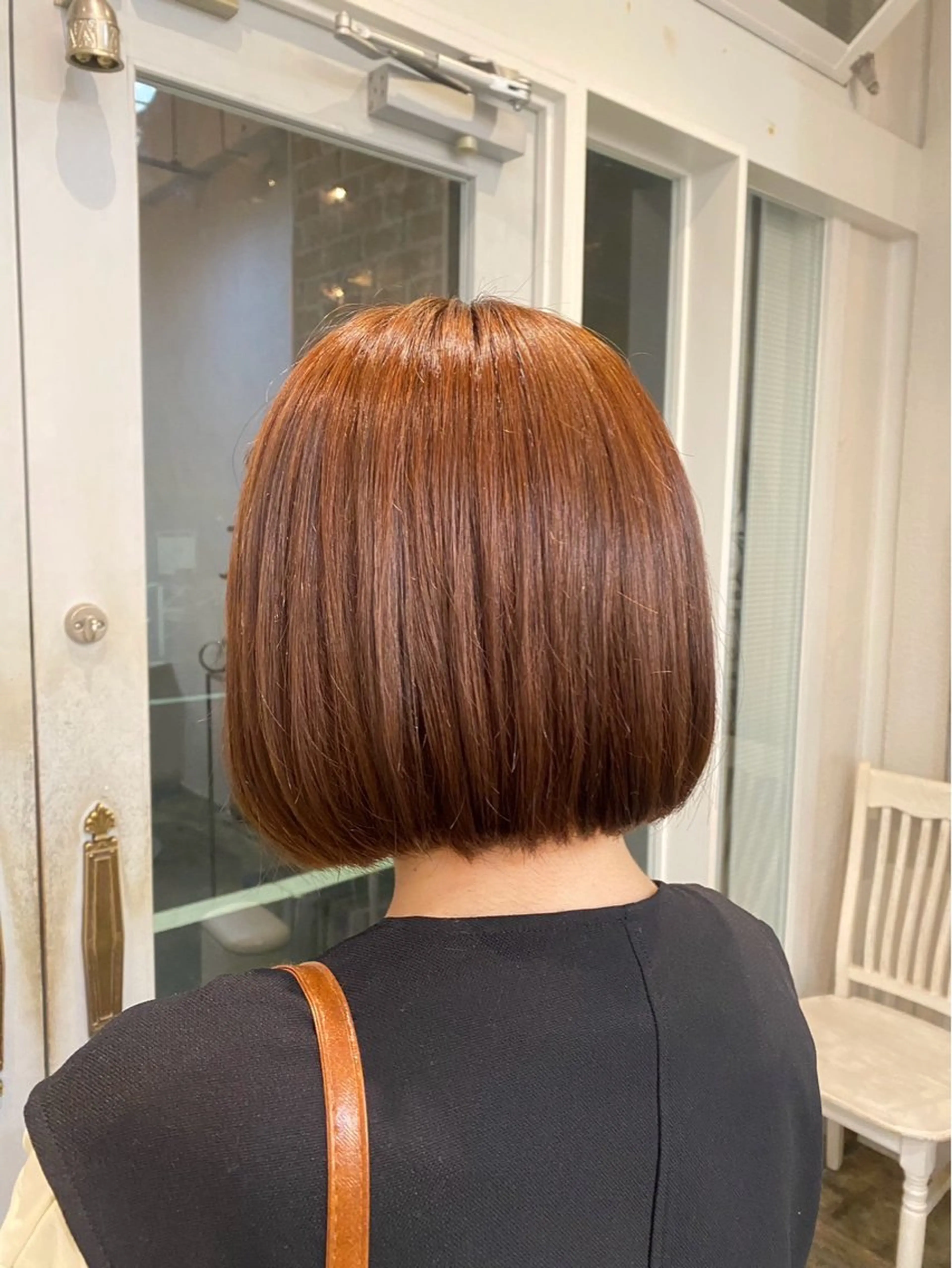 ミディアム 縮毛矯正 小磯 維織のヘアスタイル