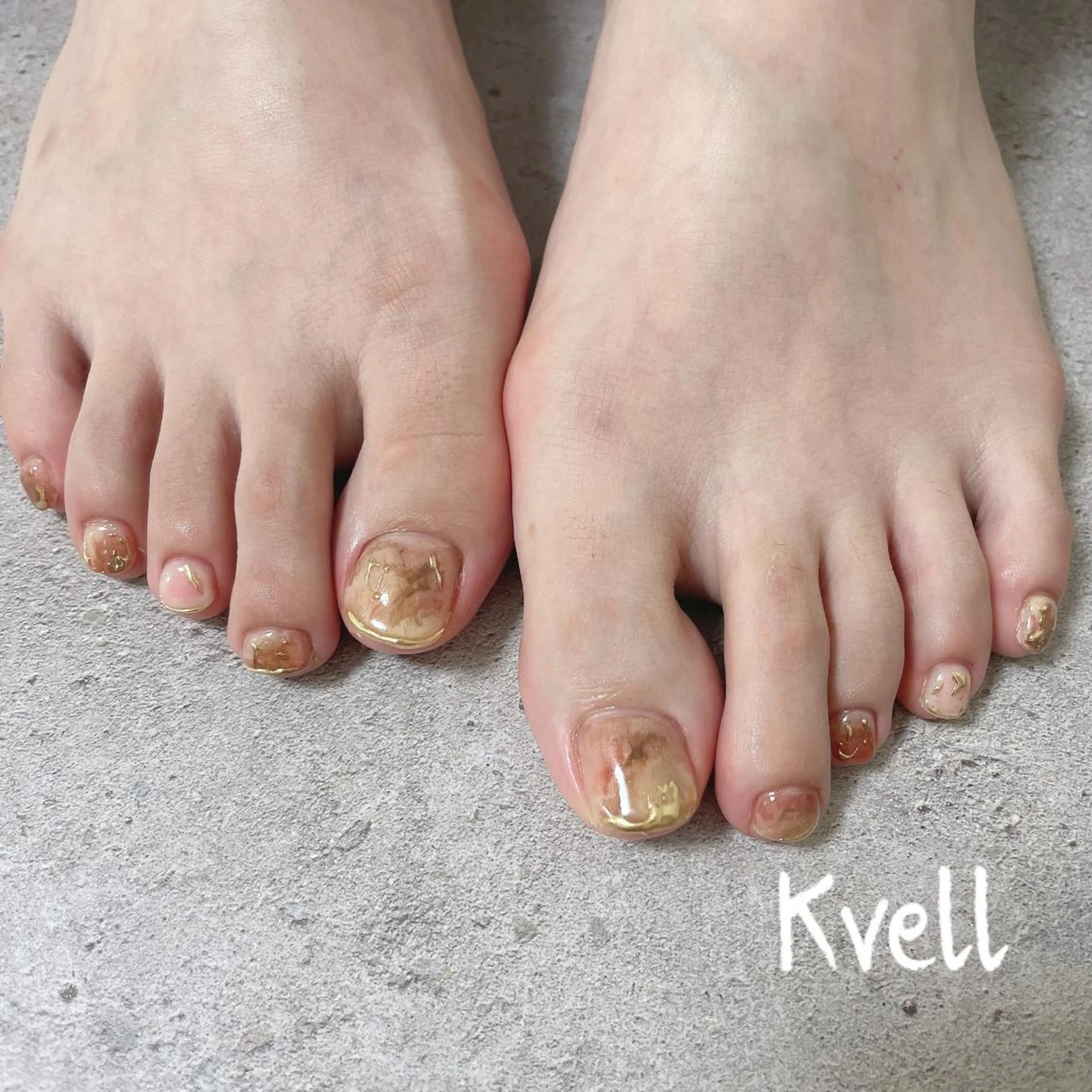 ネイル フットネイル フットネイル nail salon  Kvell所属・nailsalon Kvellのネイルデザイン