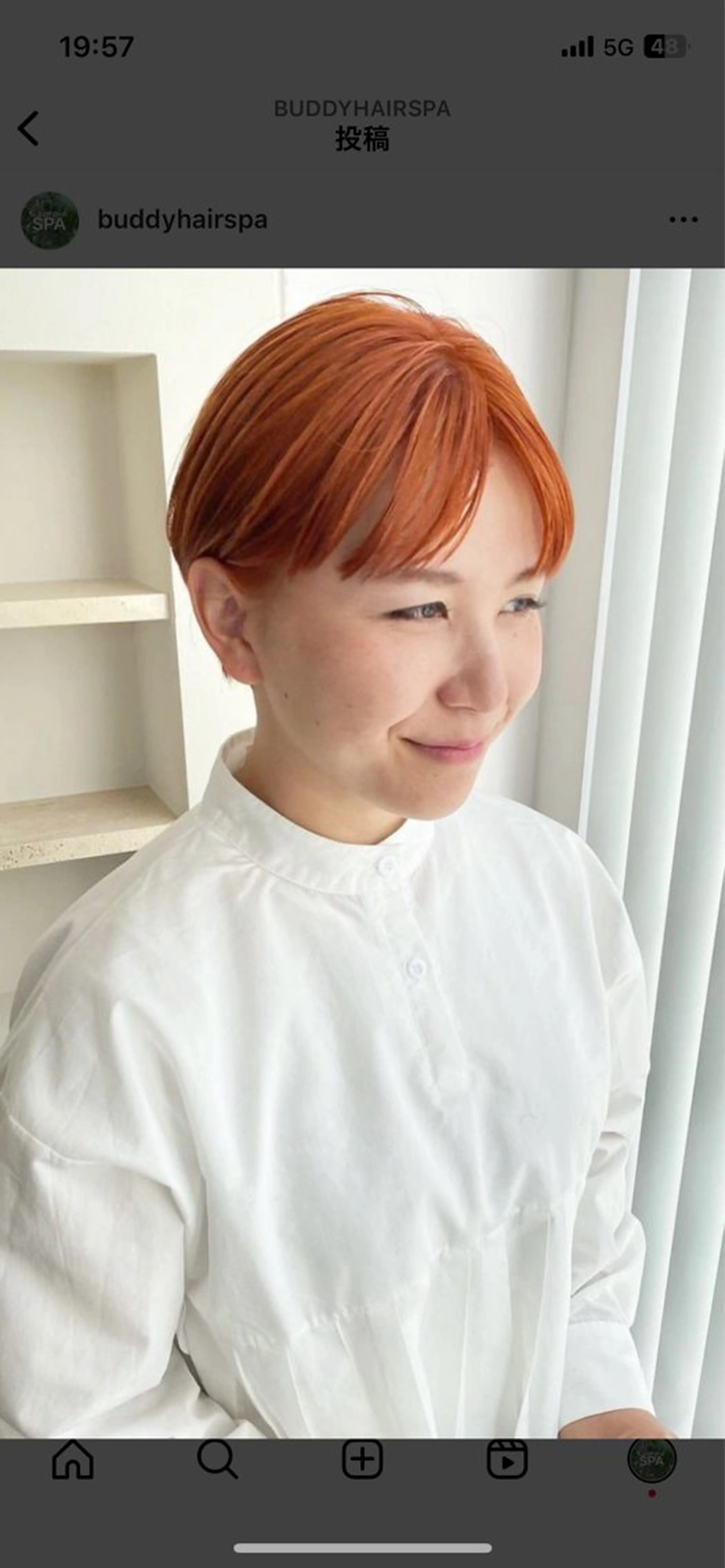 ショート カラー ヘアカラー BUDDY HAIR SPA所属・トヨシマ シュウトのヘアスタイル