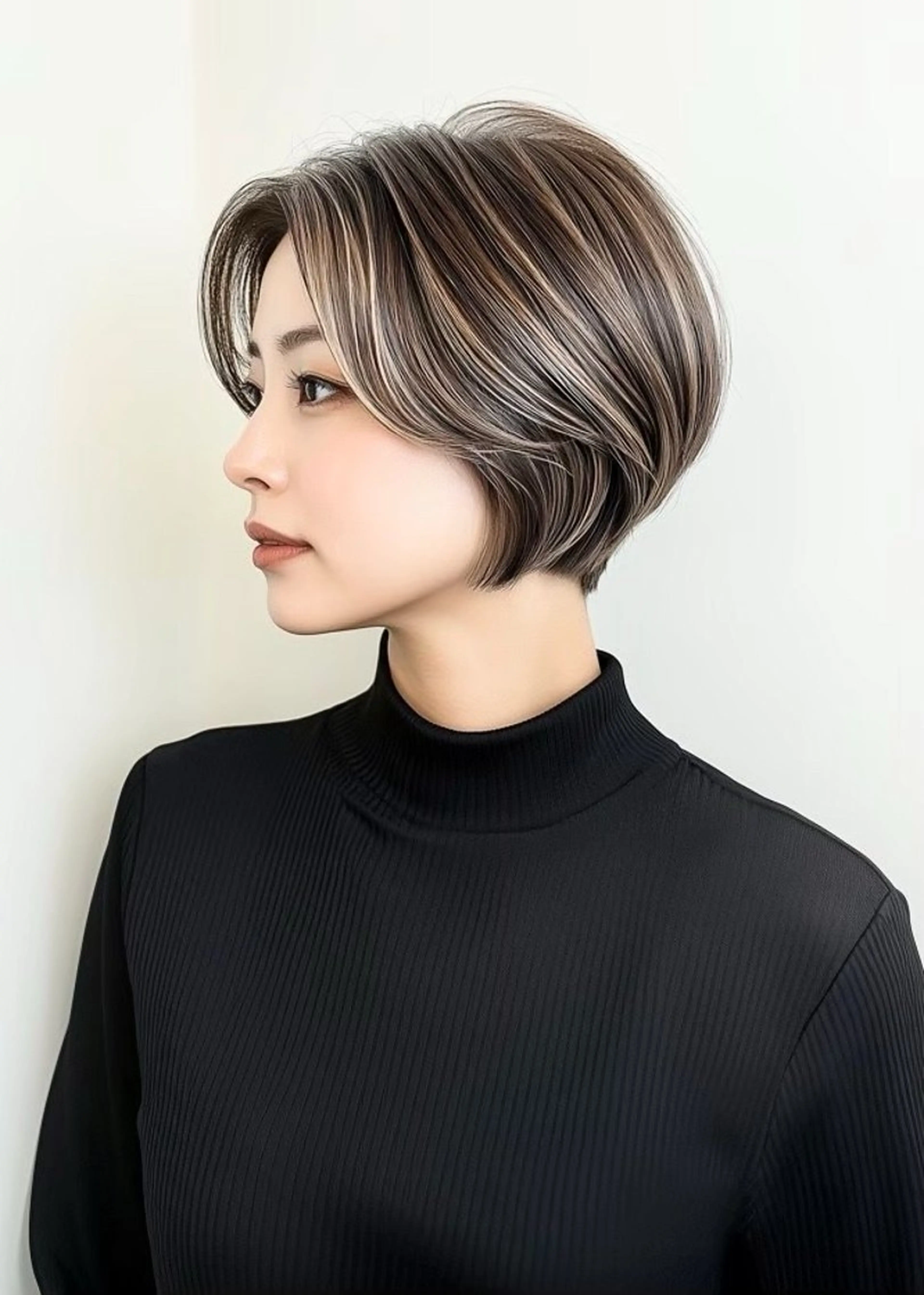 ショートカット➕透明感カラー➕スムースケアトリートメントの写真