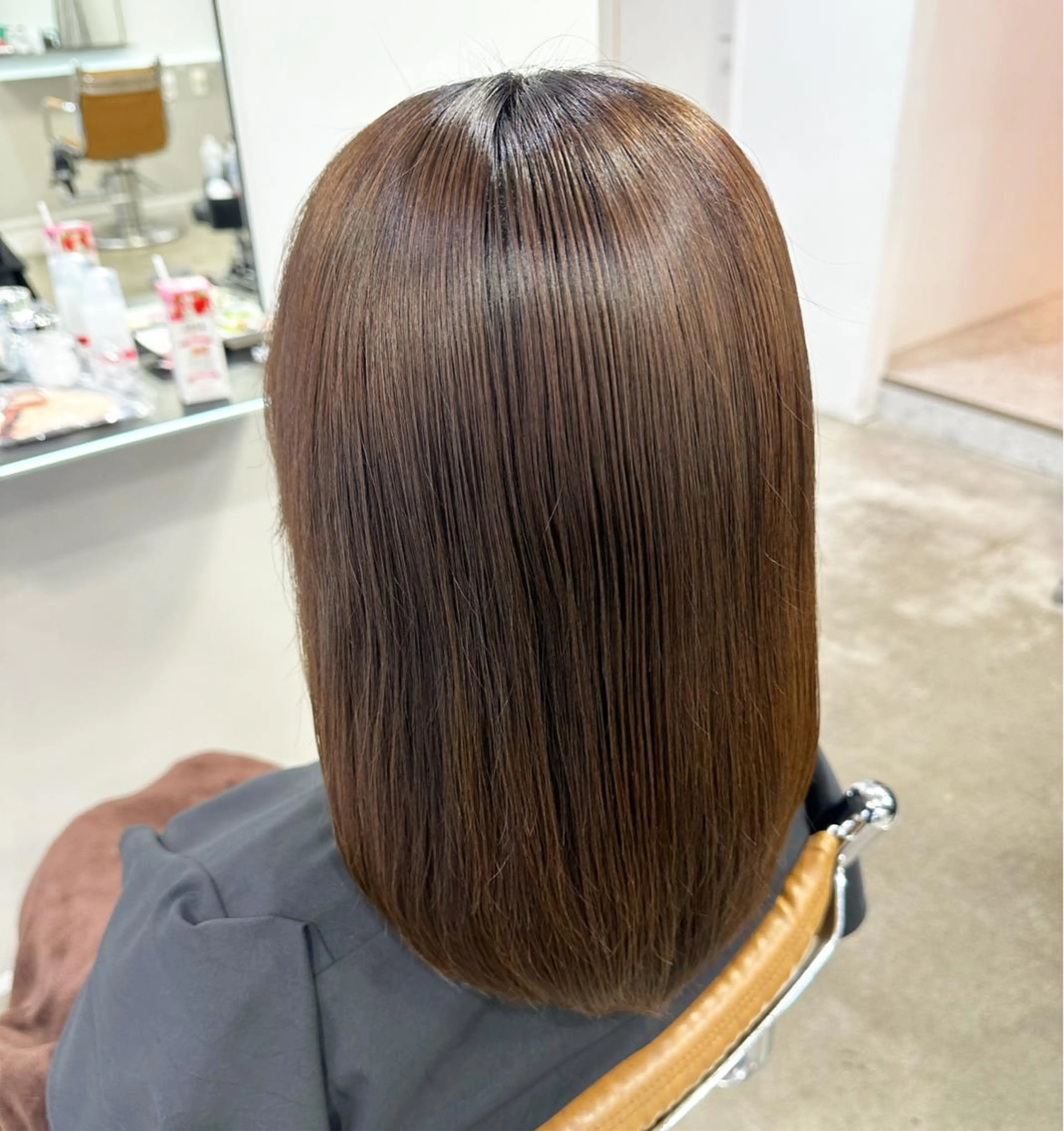 セミロング 縮毛矯正/ネイル 🌻ひまわり🌻のヘアスタイル