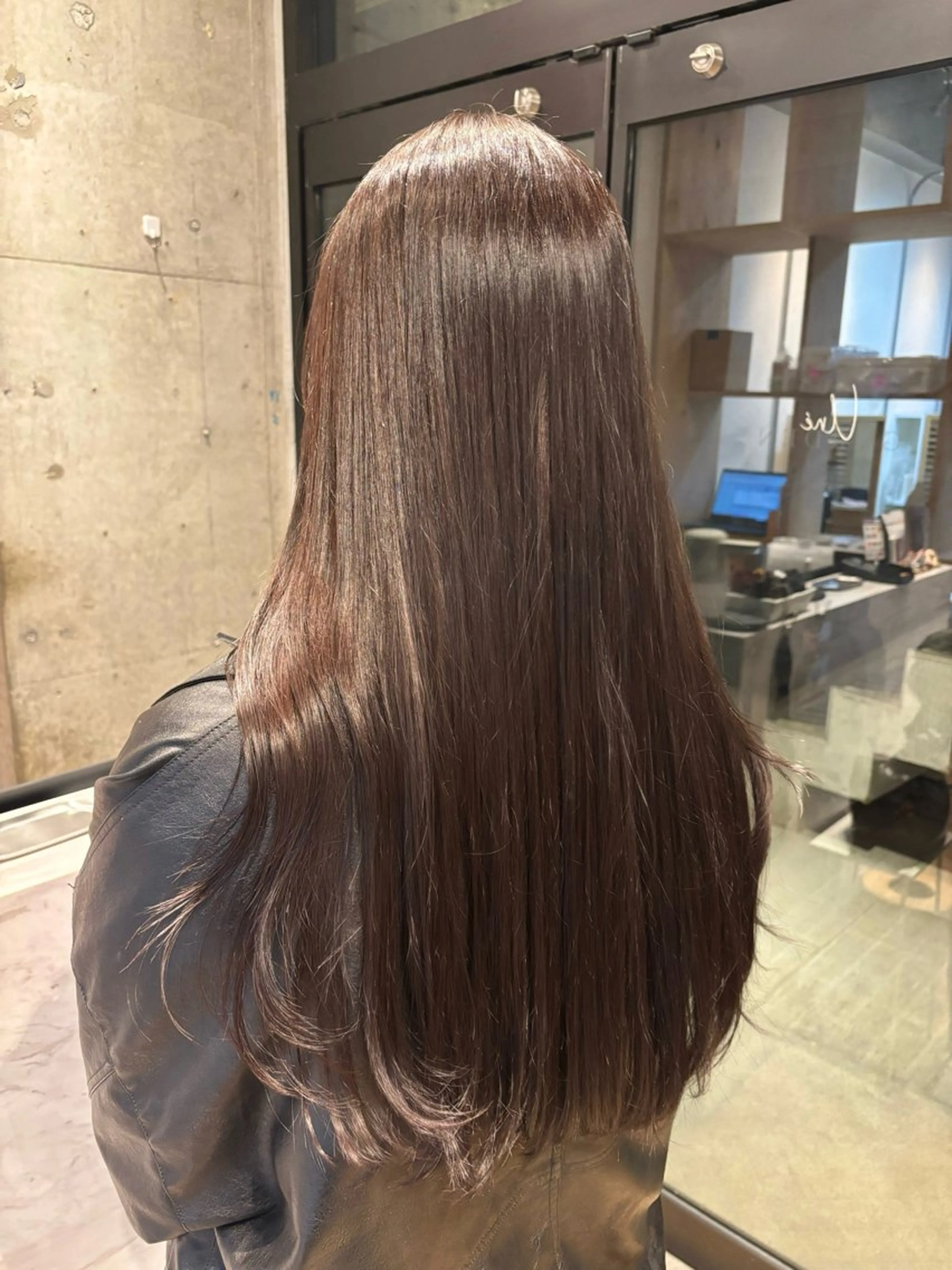 セミロング ヘアカラー トリートメント 透明感カラー🤎/ ツヤカラー/さくらのヘアスタイル