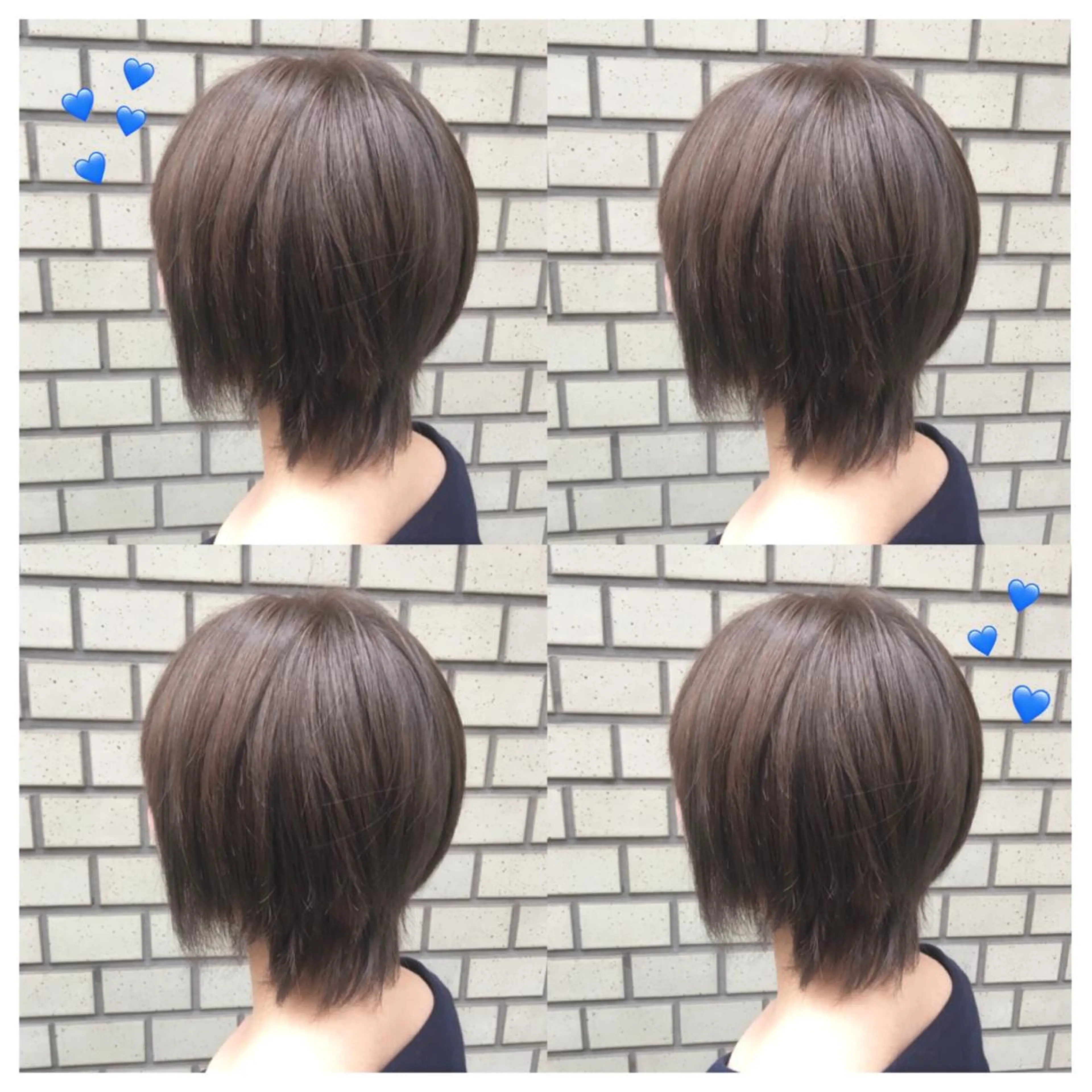 ショート カラー アディクシーカラー ブリーチ グレージュ 韓国ヘア得意❤︎森澤 悠佳のヘアスタイル