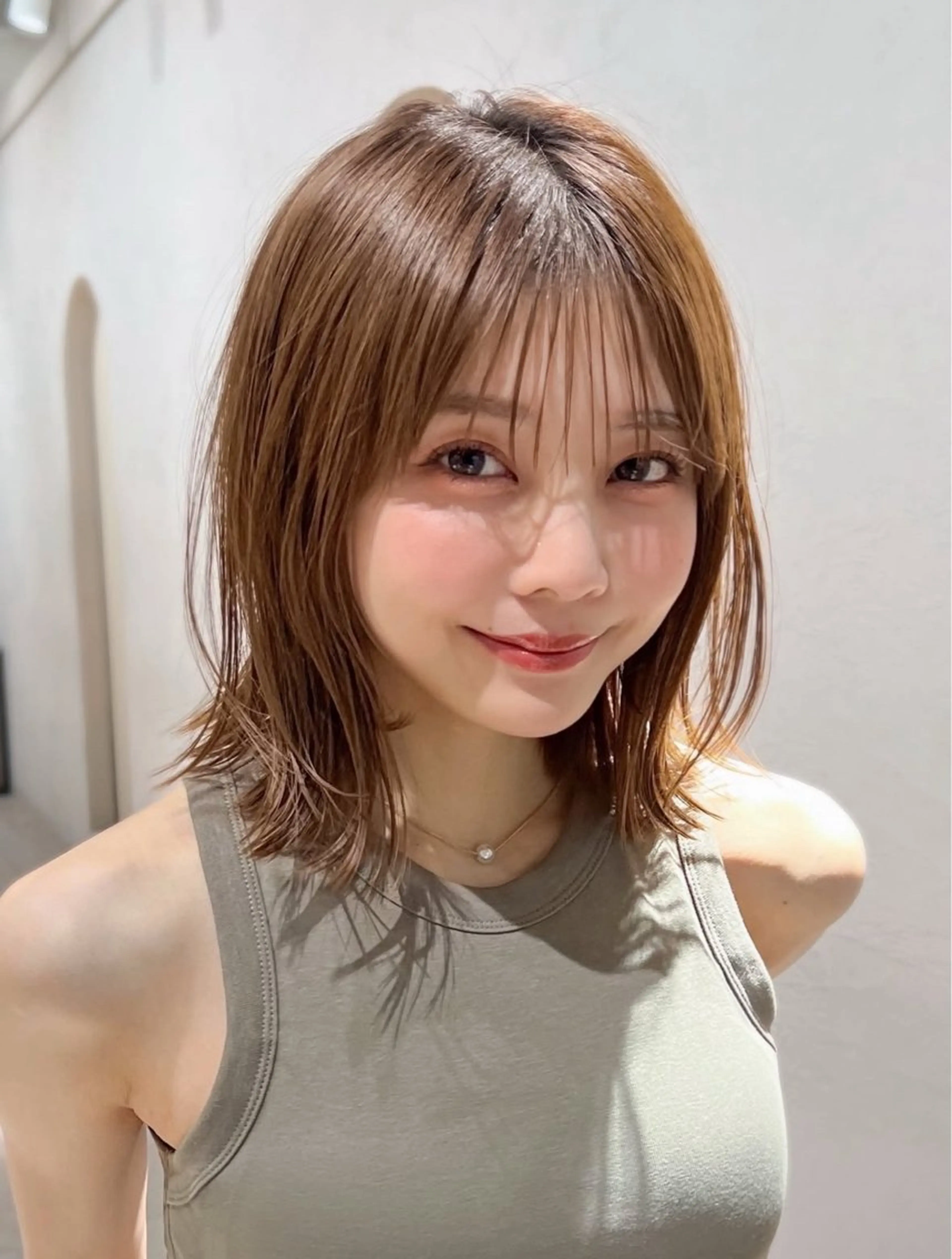 ミディアム ボブ トリートメント 銀座/カット /ワンカラーこうたのヘアスタイル
