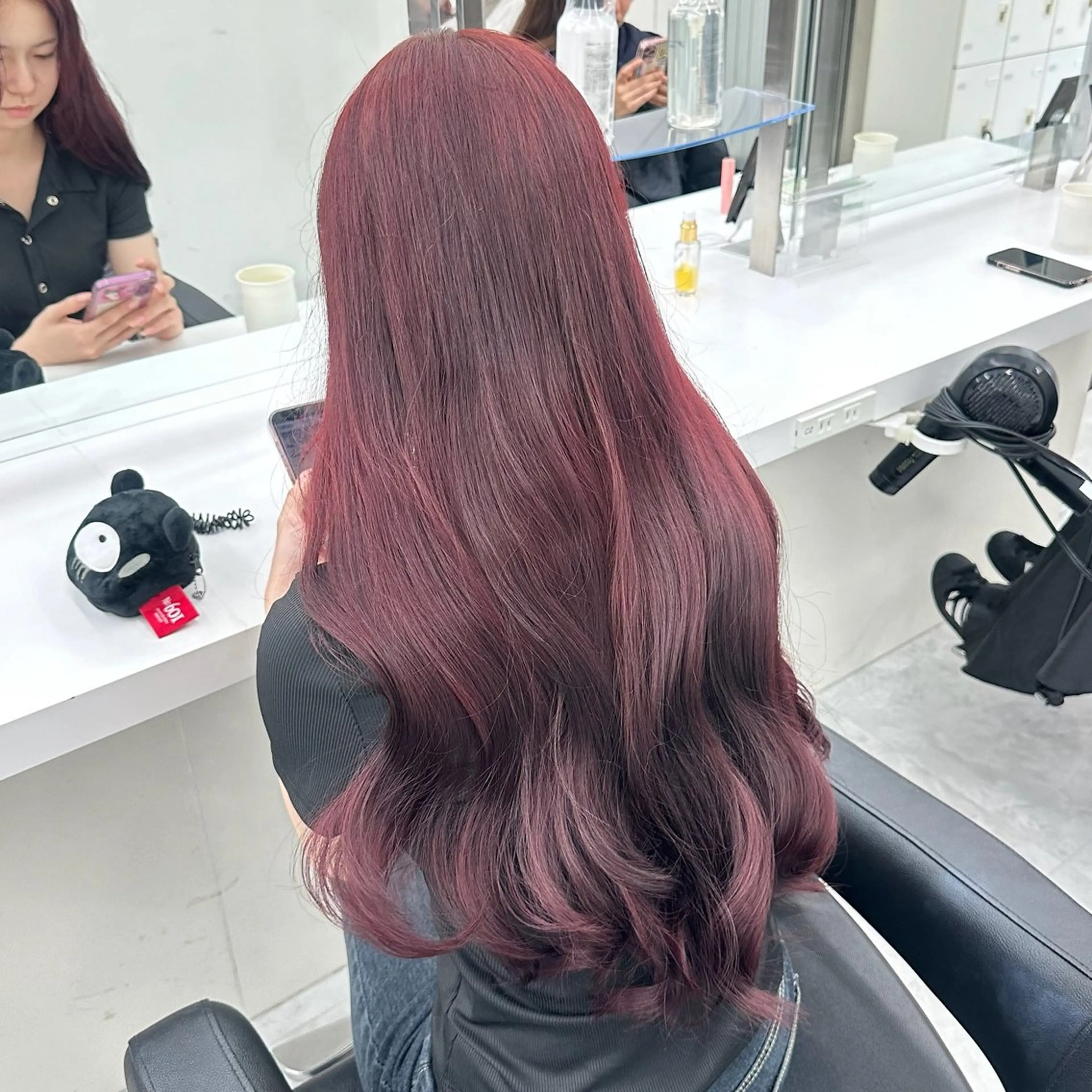ロング カラー カット ヘアカラー トリートメント mina/暖色カラー 🥀韓国カット🥀のヘアスタイル