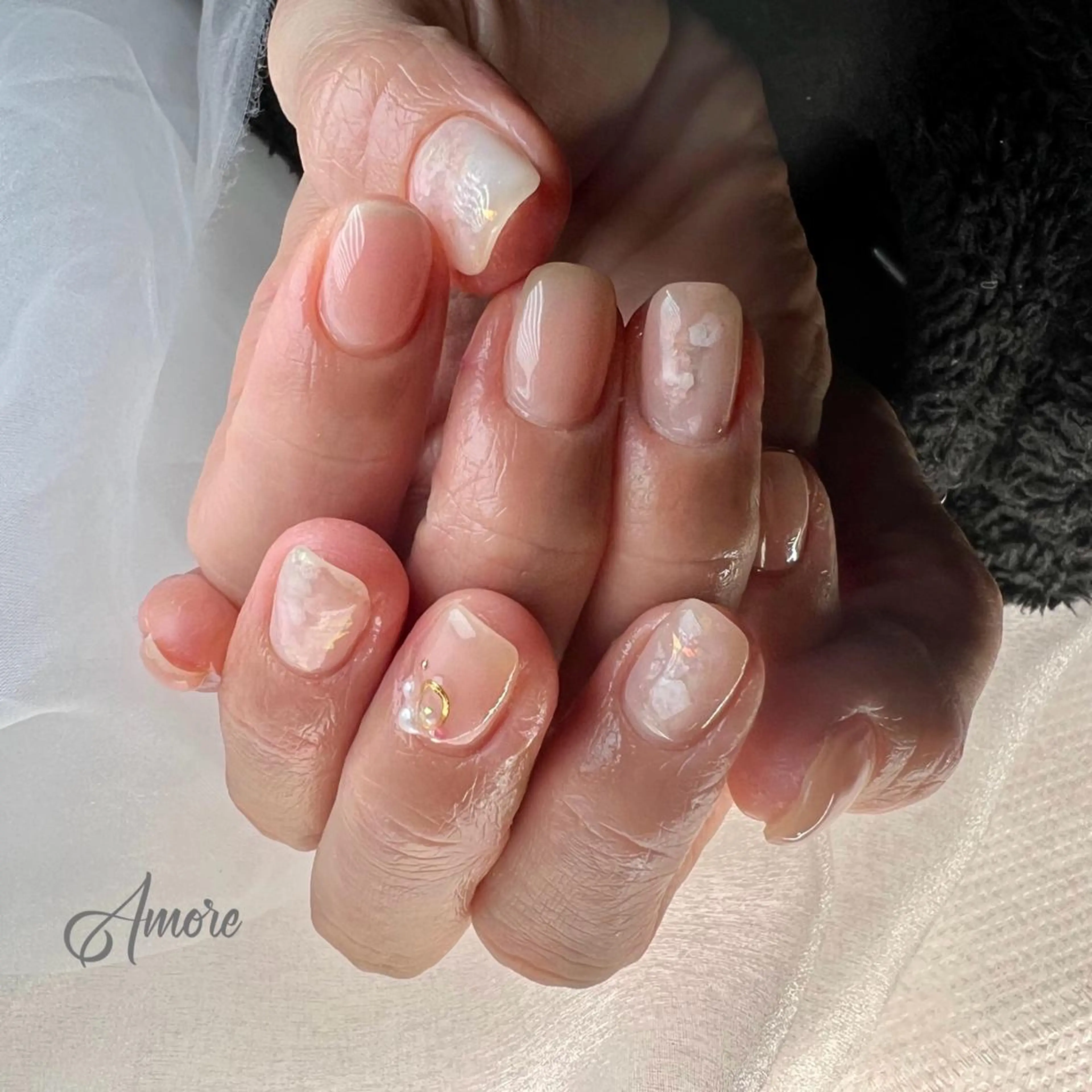 ネイル ジェルネイル 韓国ネイル ミラーネイル オフィスネイル パラジェル You kyehwaのネイルデザイン