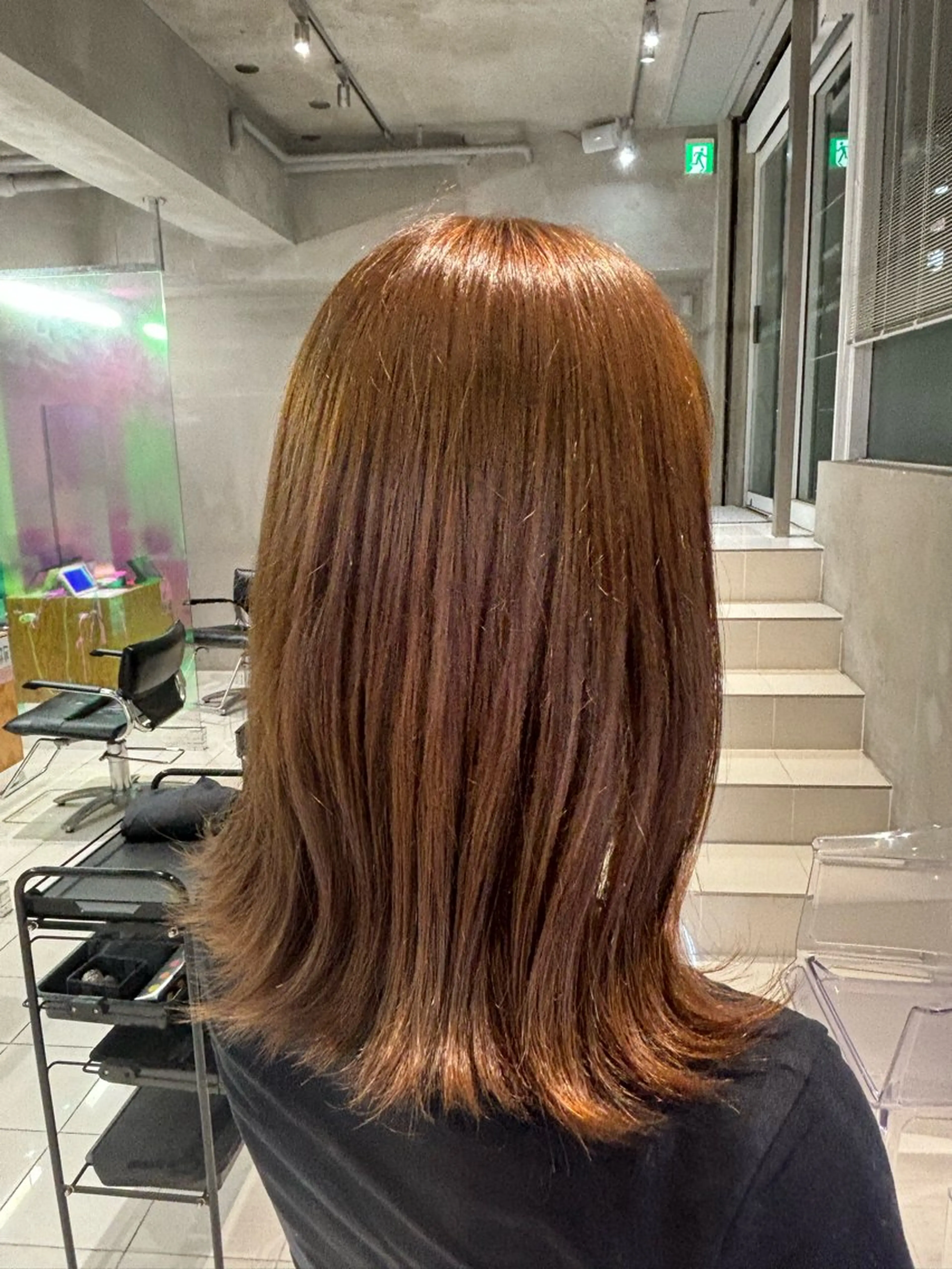 ミディアム カラー ブリーチ 🧸ベージュ/カット モデル☘️/MIKUのヘアスタイル