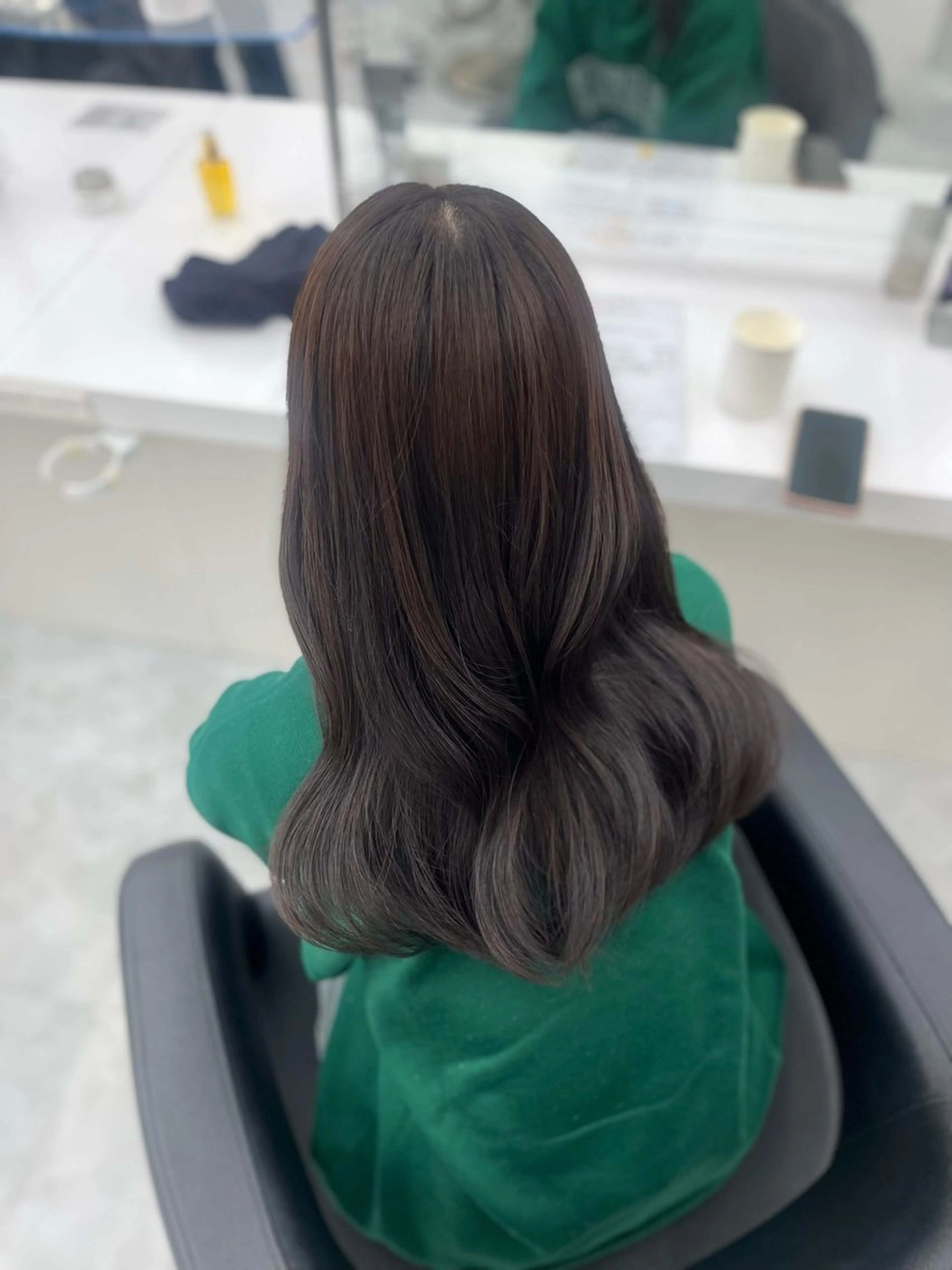 セミロング ヘアカラー トリートメント ヘッドスパ ヘアセット ♡ナチュラルガーリー ♡ベージュ♡RINAのヘアスタイル